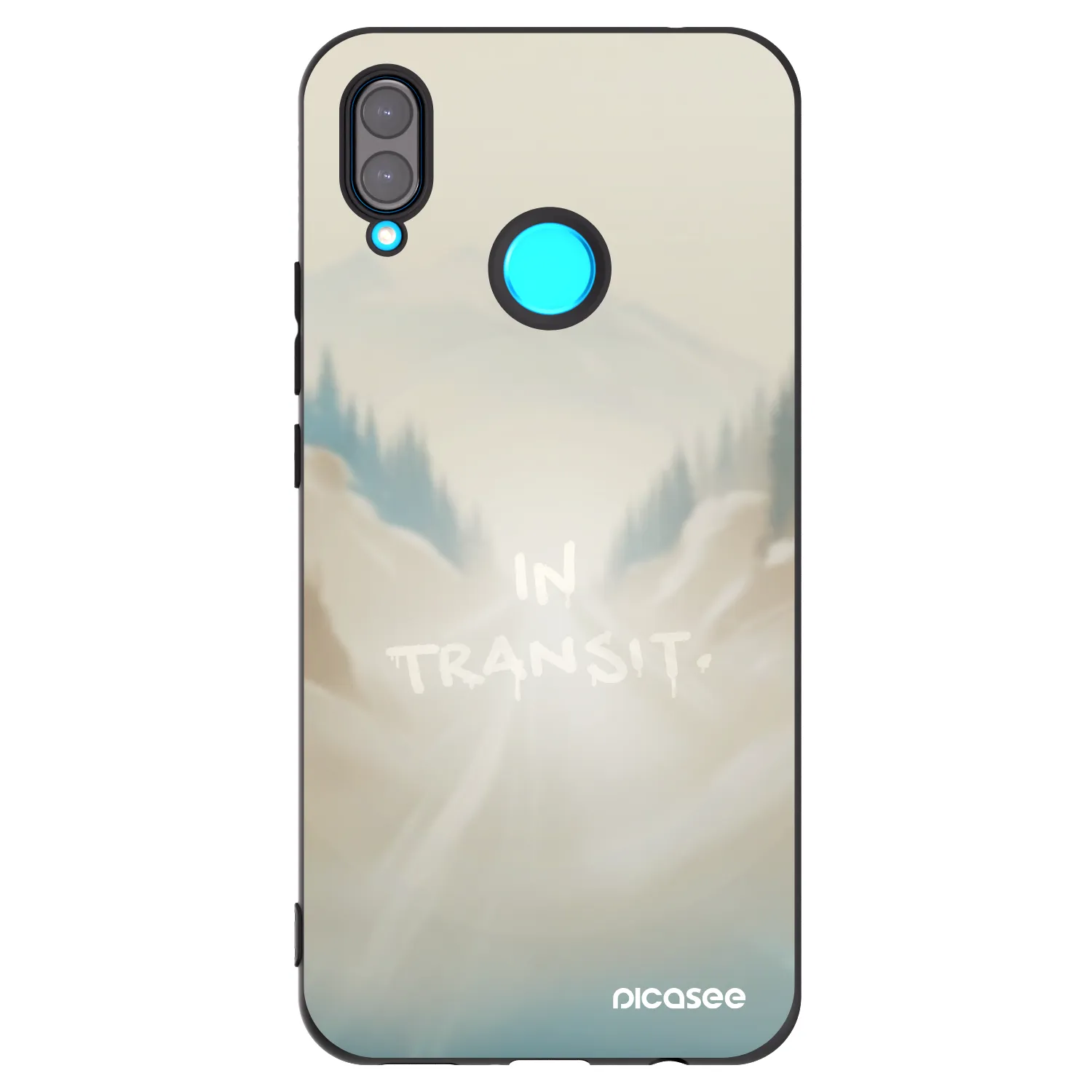 Picasee silikónový čierny obal pre Huawei Nova 3 - IN TRANSIT