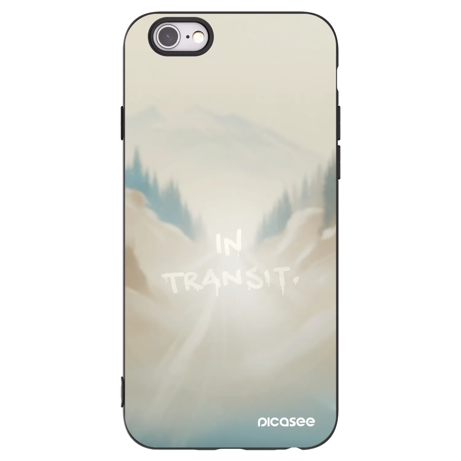 Picasee silikónový čierny obal pre Apple iPhone 6/6S - IN TRANSIT