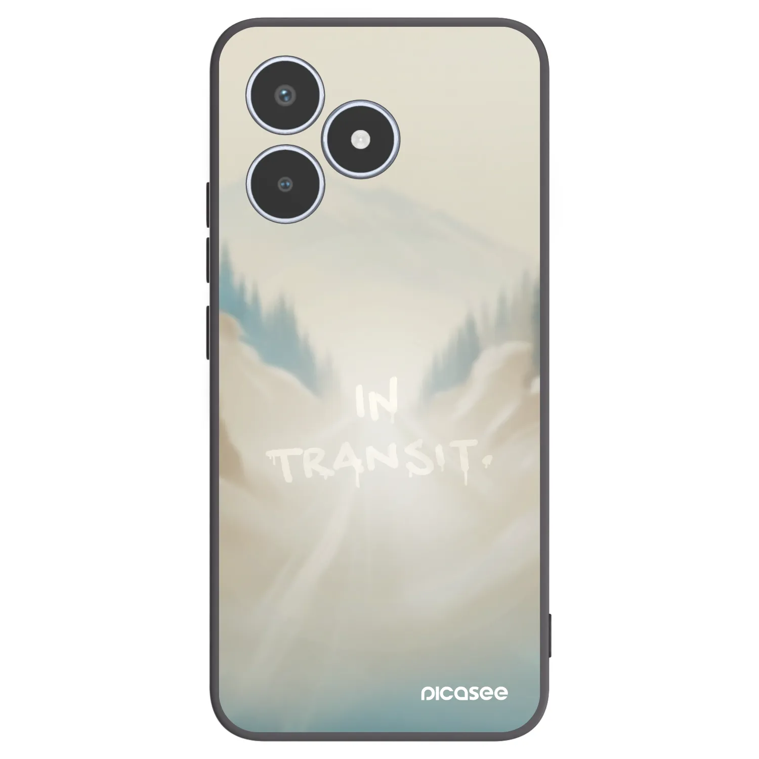 Picasee silikónový čierny obal pre Realme C53 - IN TRANSIT