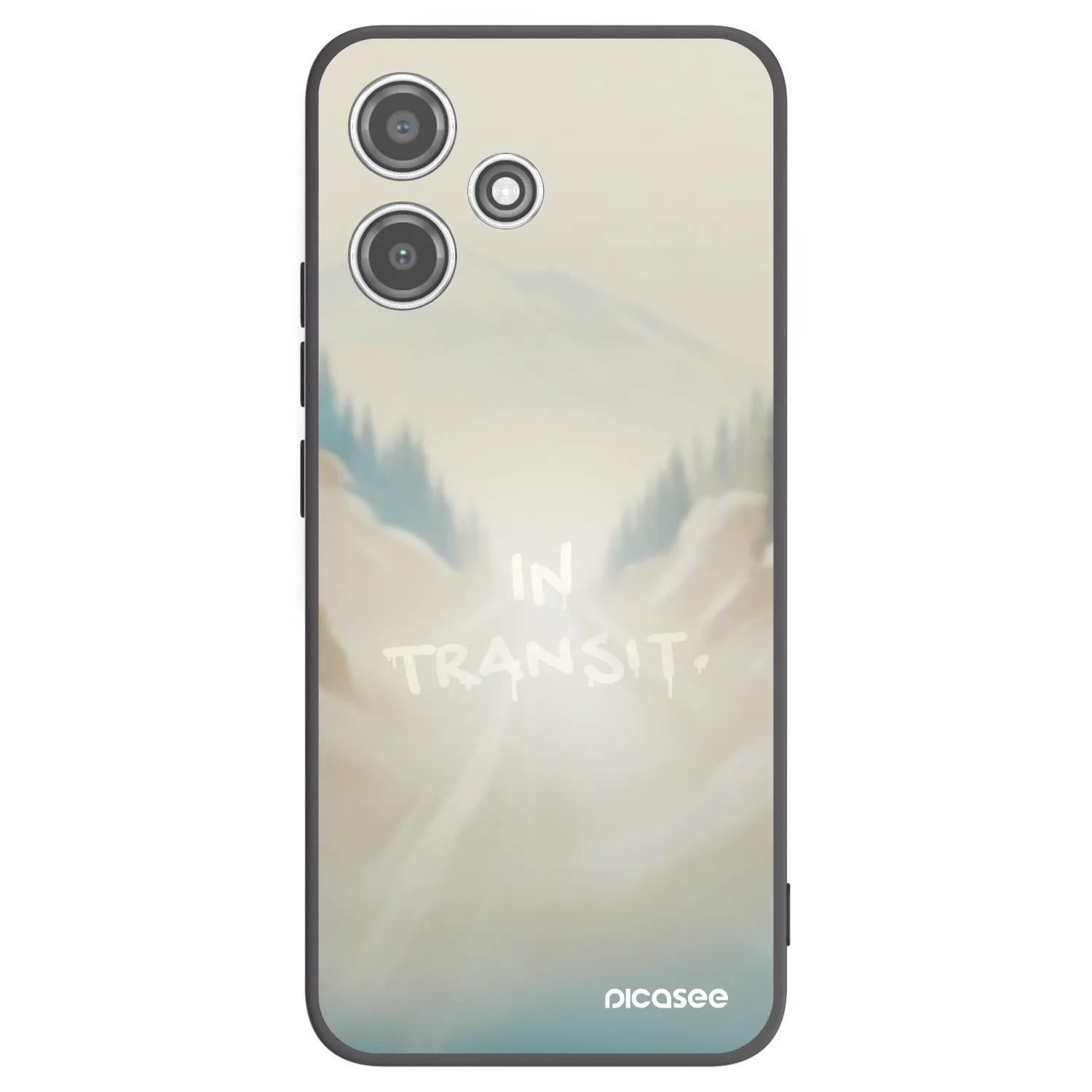 Picasee silikónový čierny obal pre Xiaomi Redmi 12 5G - IN TRANSIT
