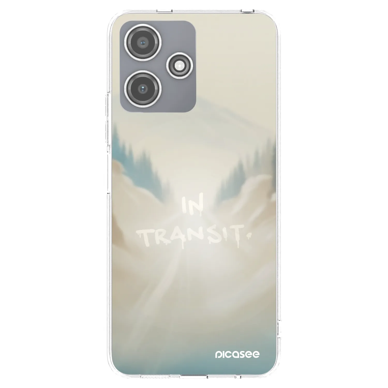 Picasee silikónový prehľadný obal pre Xiaomi Redmi 12 5G - IN TRANSIT