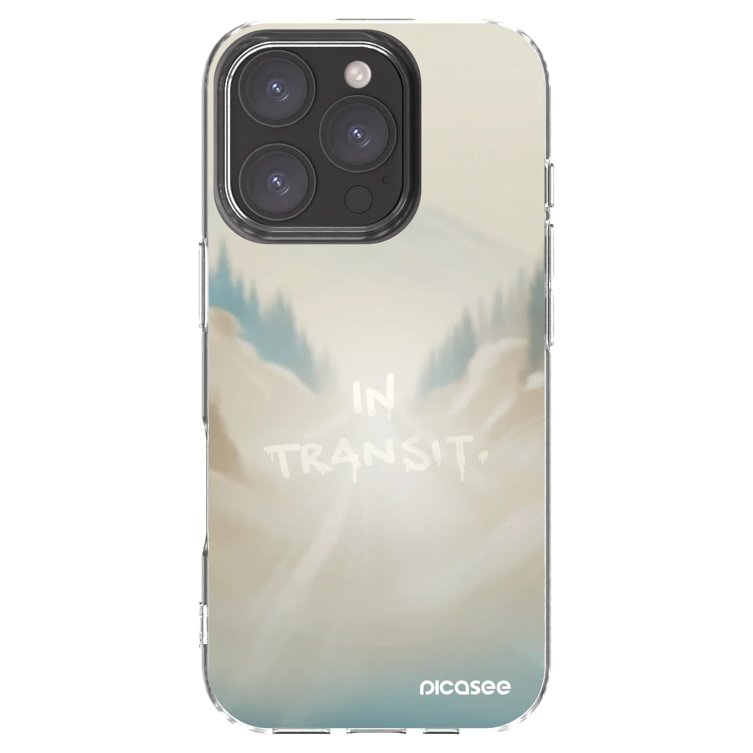 Picasee silikónový prehľadný obal pre Apple iPhone 16 Pro - IN TRANSIT