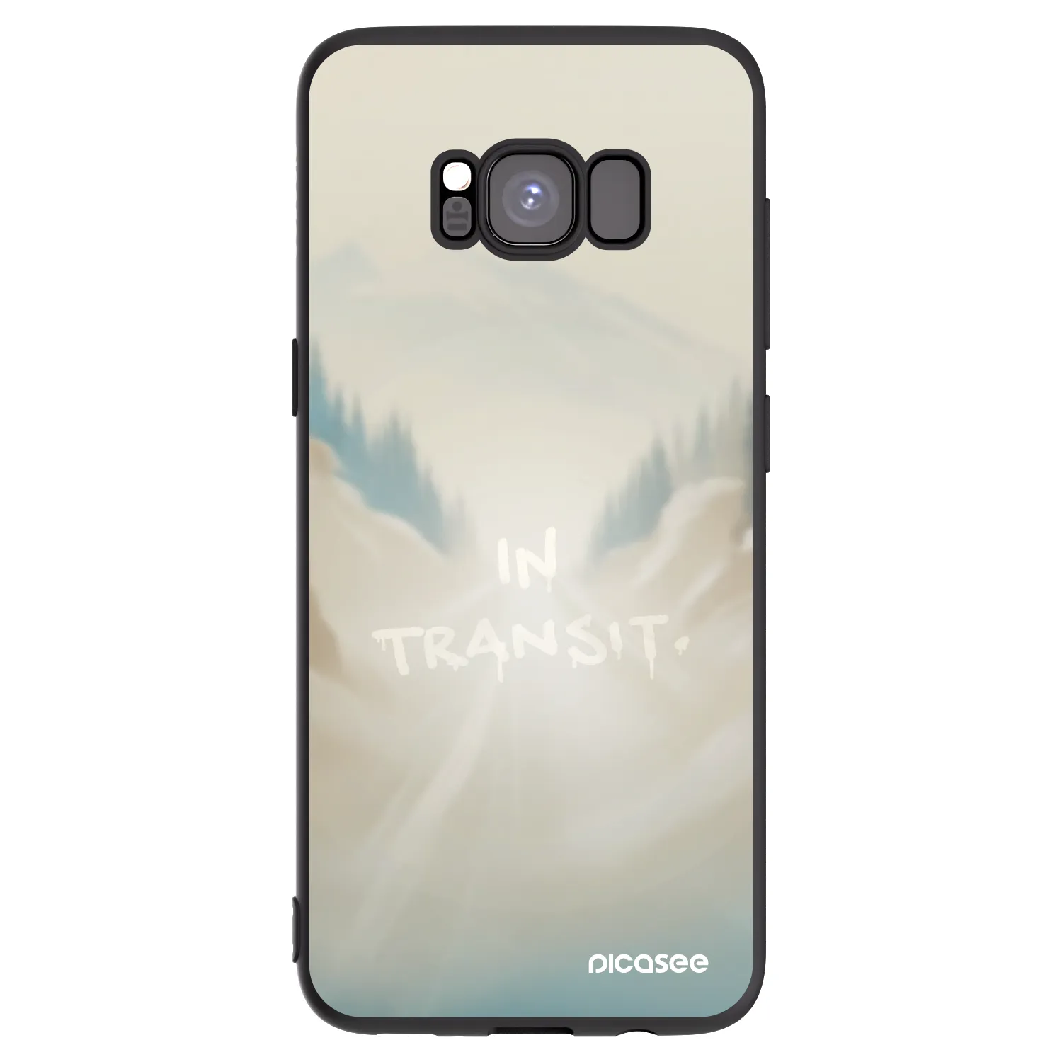 Picasee silikónový čierny obal pre Samsung Galaxy S8 G950F - IN TRANSIT
