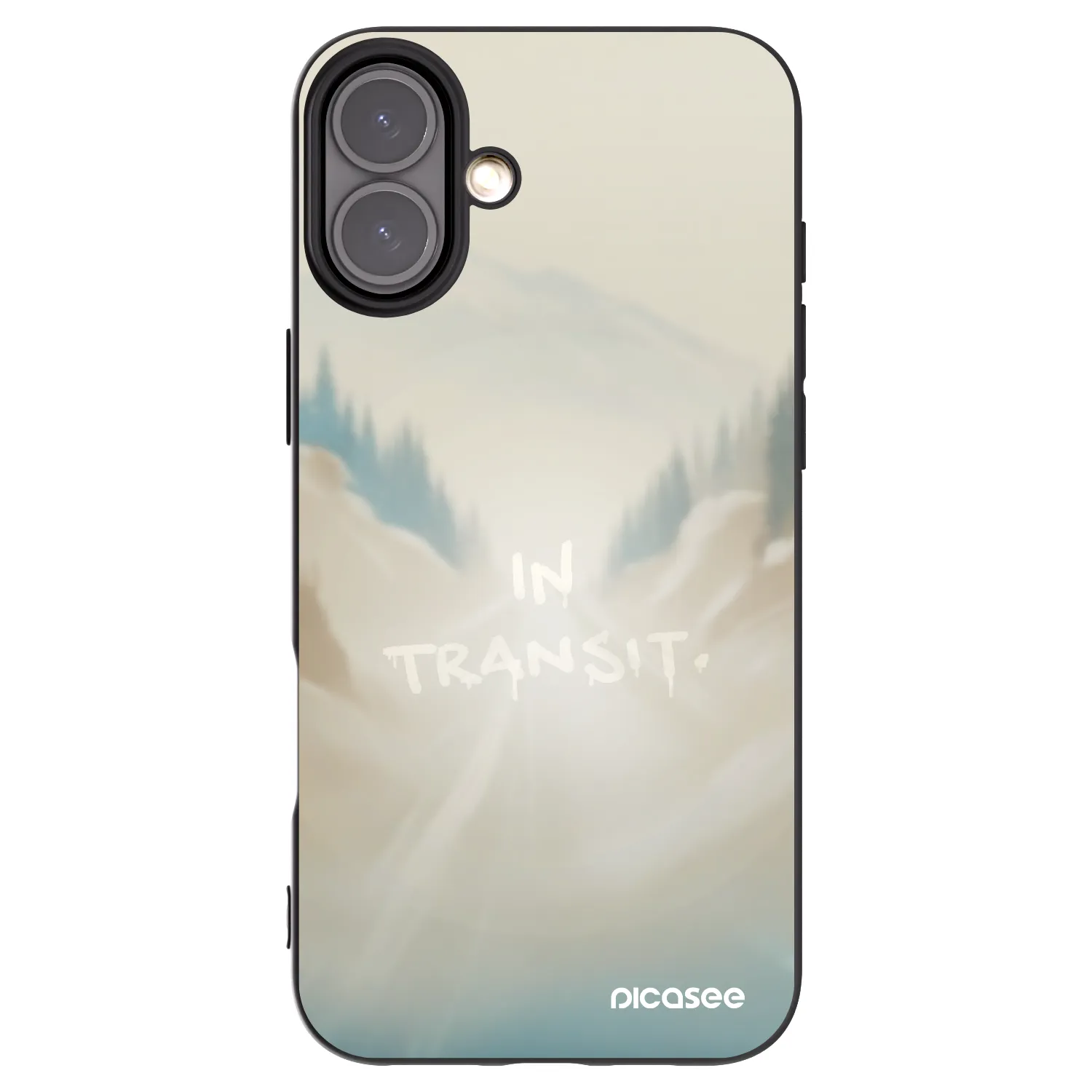 Picasee silikónový čierny obal pre Apple iPhone 16 Plus - IN TRANSIT