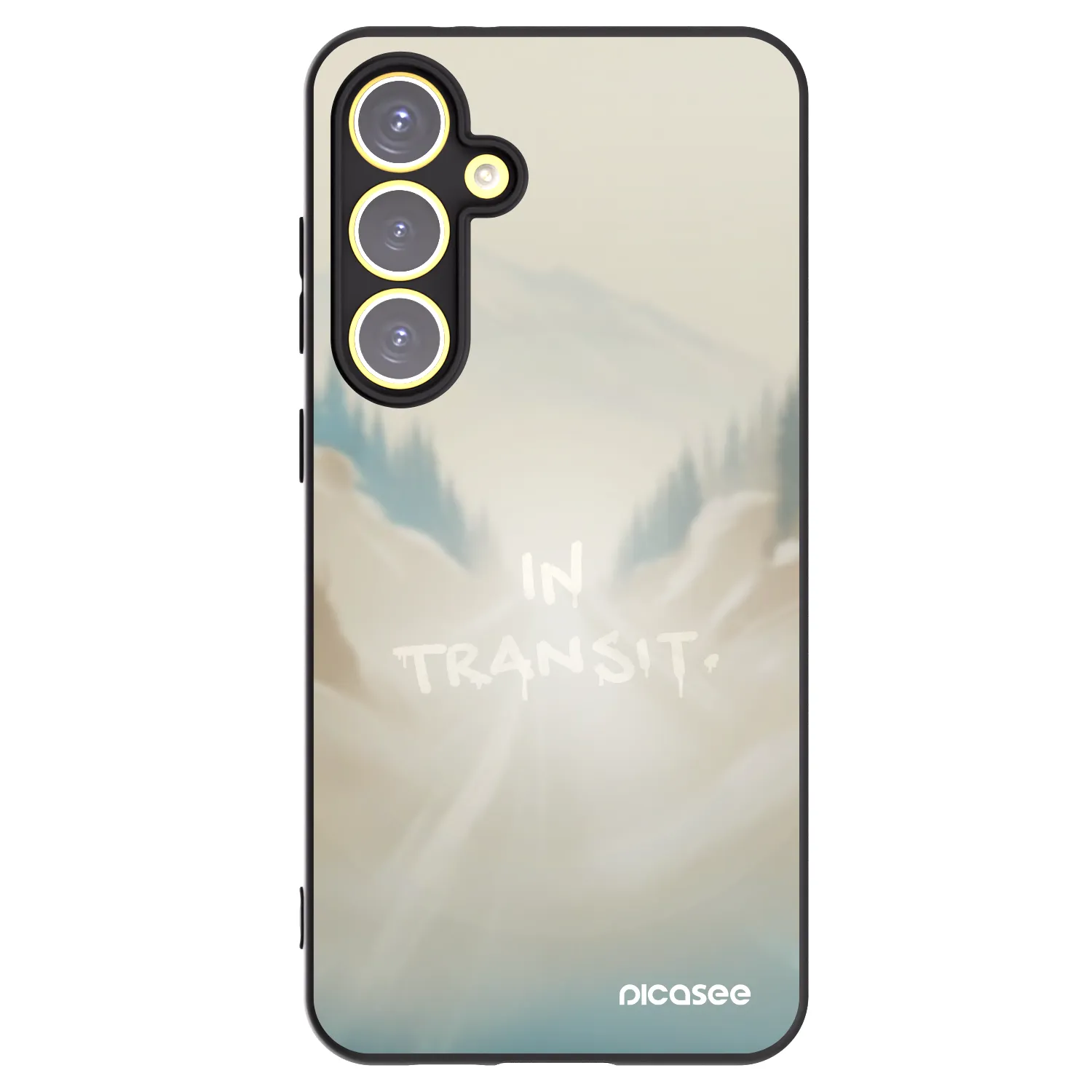 Picasee silikónový čierny obal pre Samsung Galaxy S24 FE S721B - IN TRANSIT