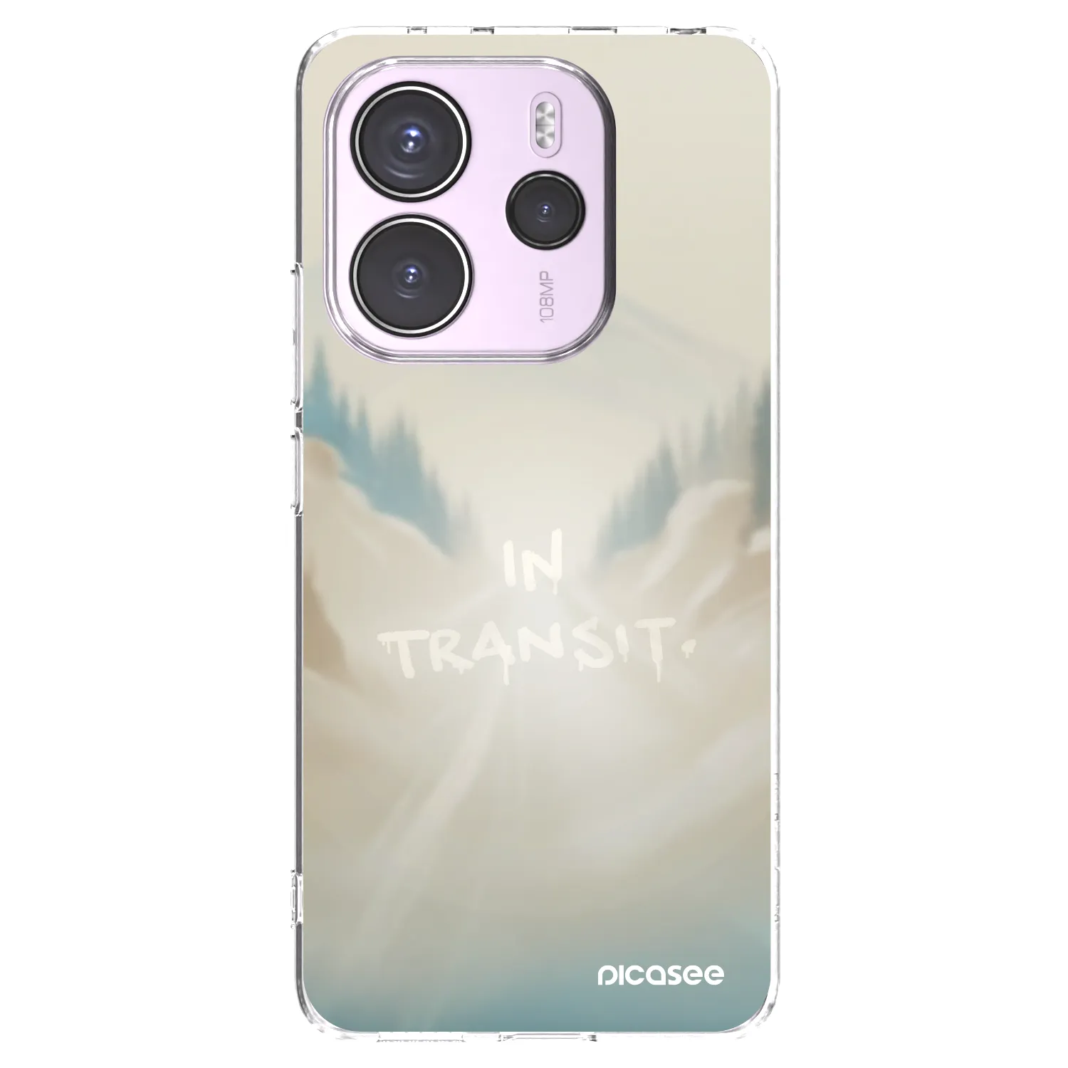 Picasee silikónový prehľadný obal pre Xiaomi Redmi Note 14 4G - IN TRANSIT