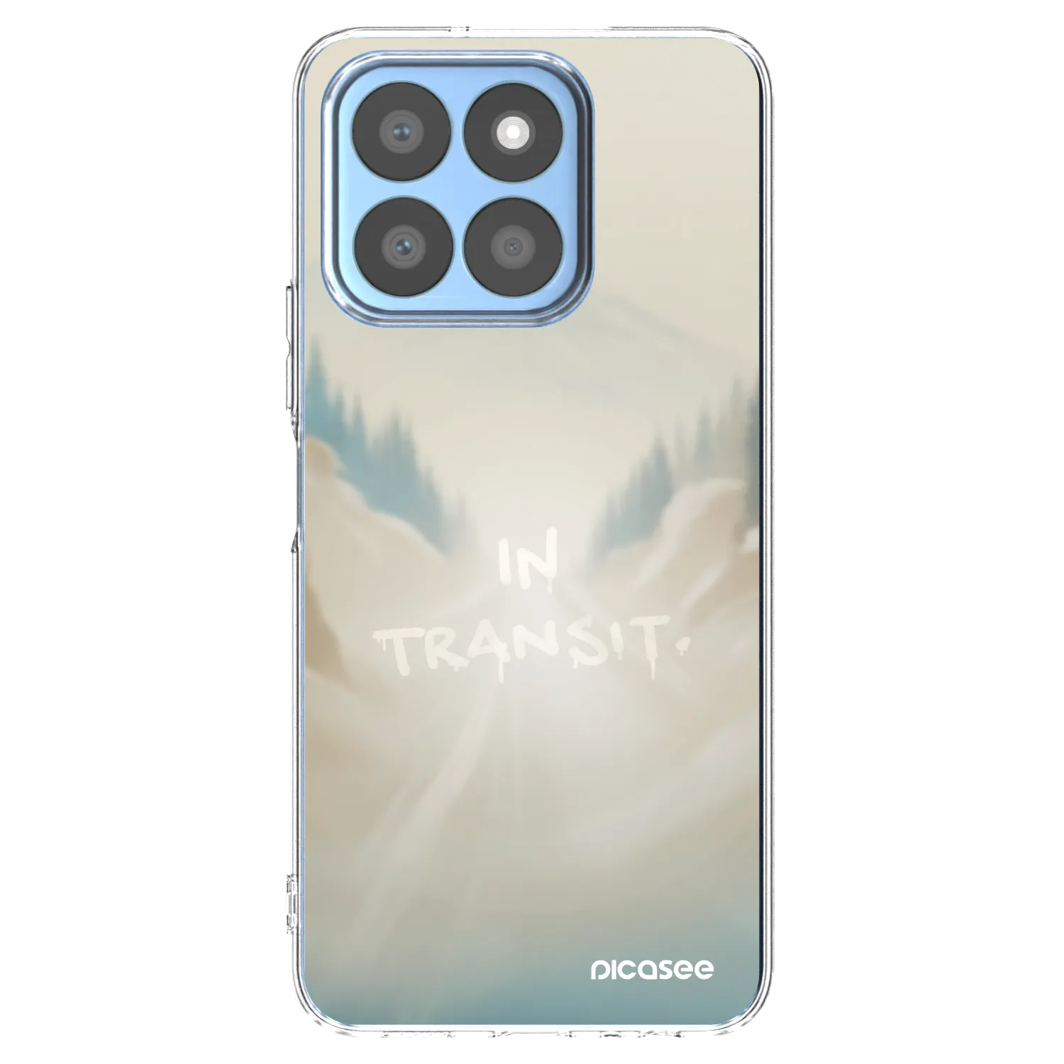 Picasee silikónový prehľadný obal pre Honor X8c - IN TRANSIT