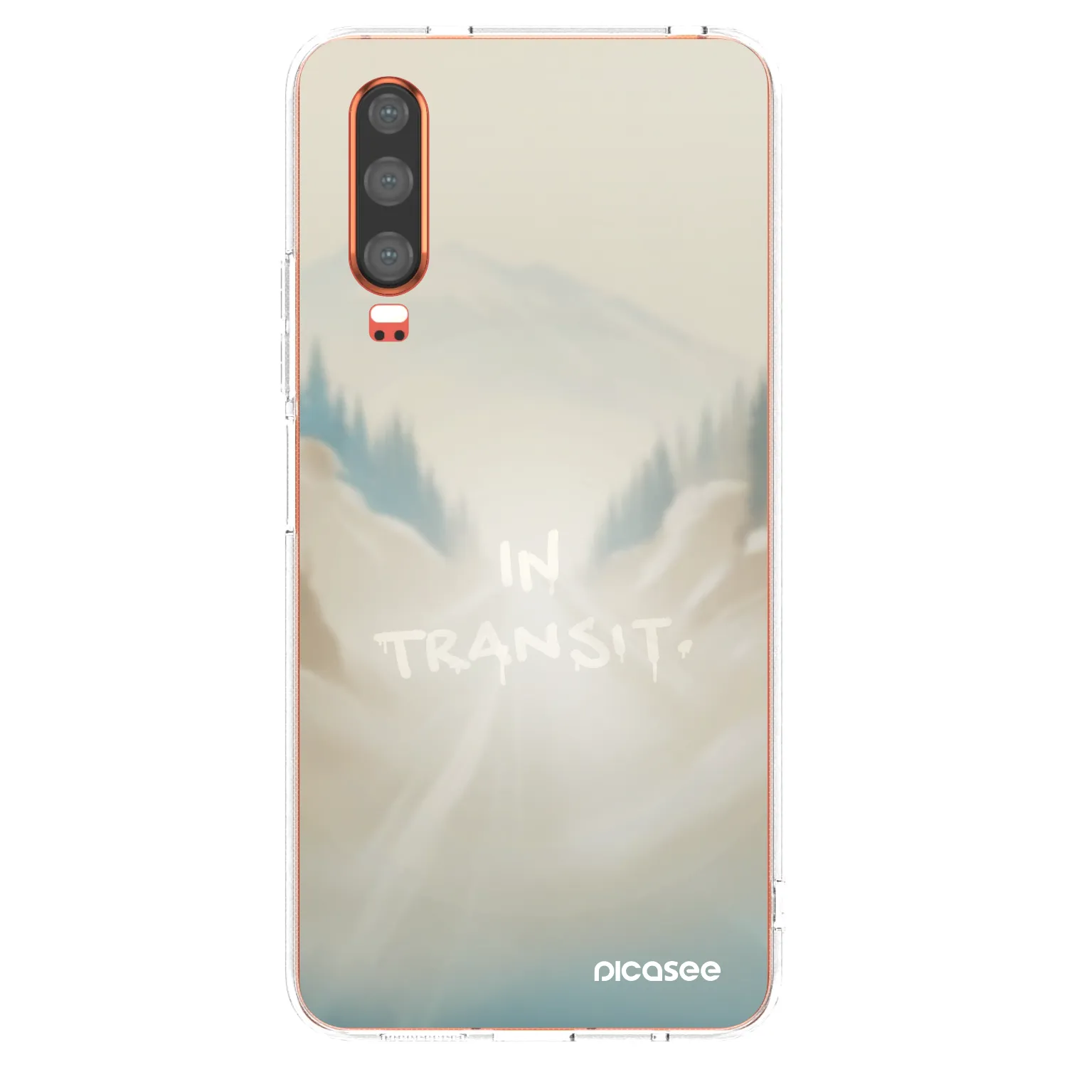 Silikónový prehľadný obal pre Huawei P30 - IN TRANSIT