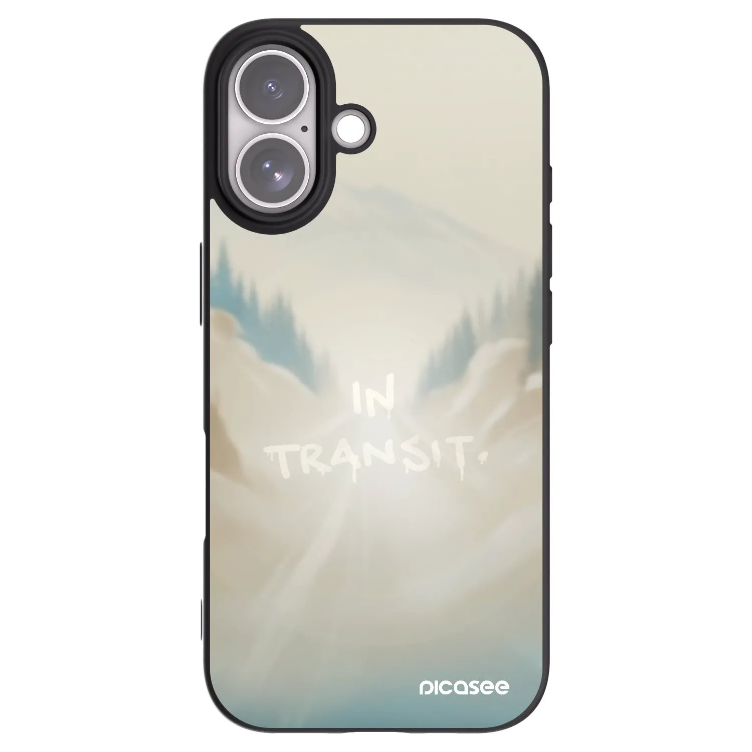 Picasee silikónový čierny obal pre Apple iPhone 17 - IN TRANSIT