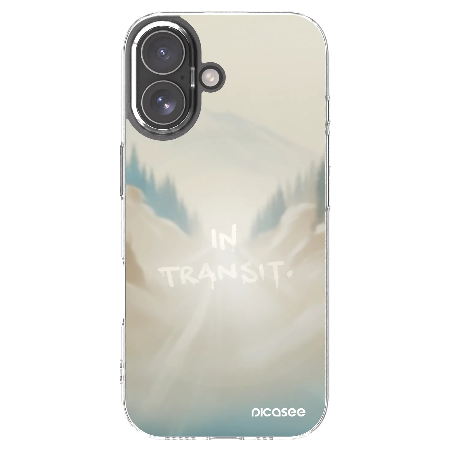 Picasee silikónový prehľadný obal pre Apple iPhone 17 - IN TRANSIT
