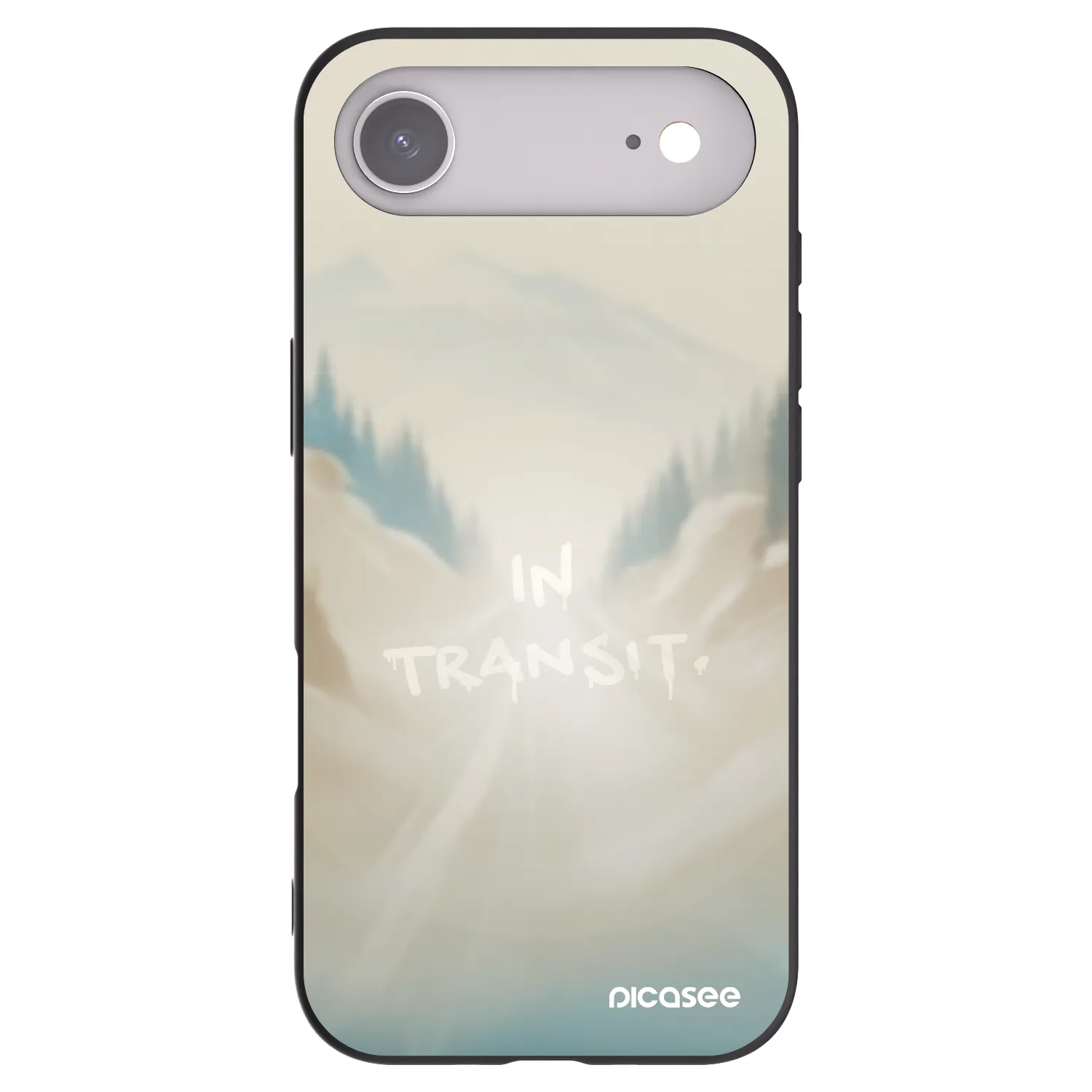 Picasee silikónový čierny obal pre Apple iPhone Air - IN TRANSIT
