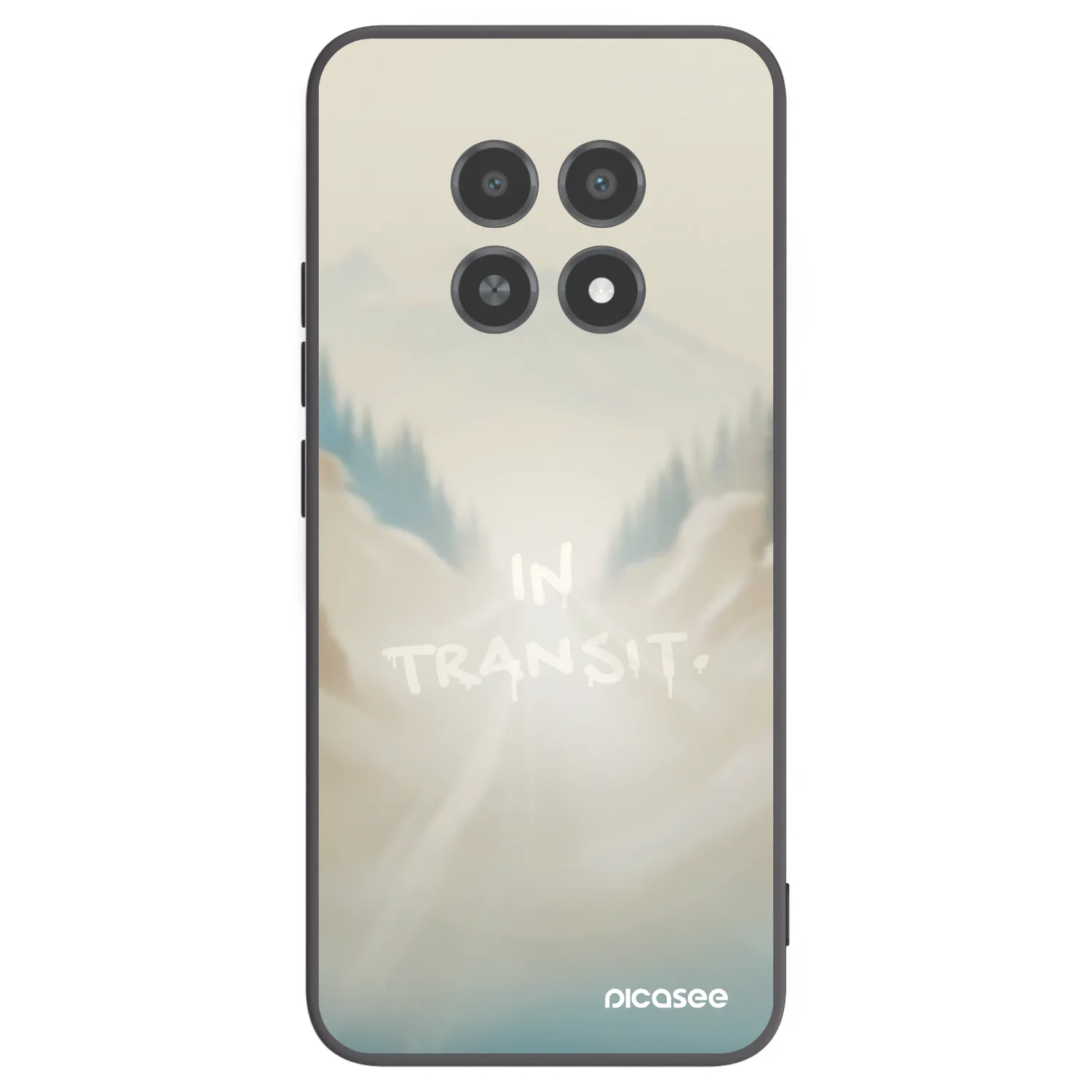 Picasee silikónový čierny obal pre Realme 12X - IN TRANSIT