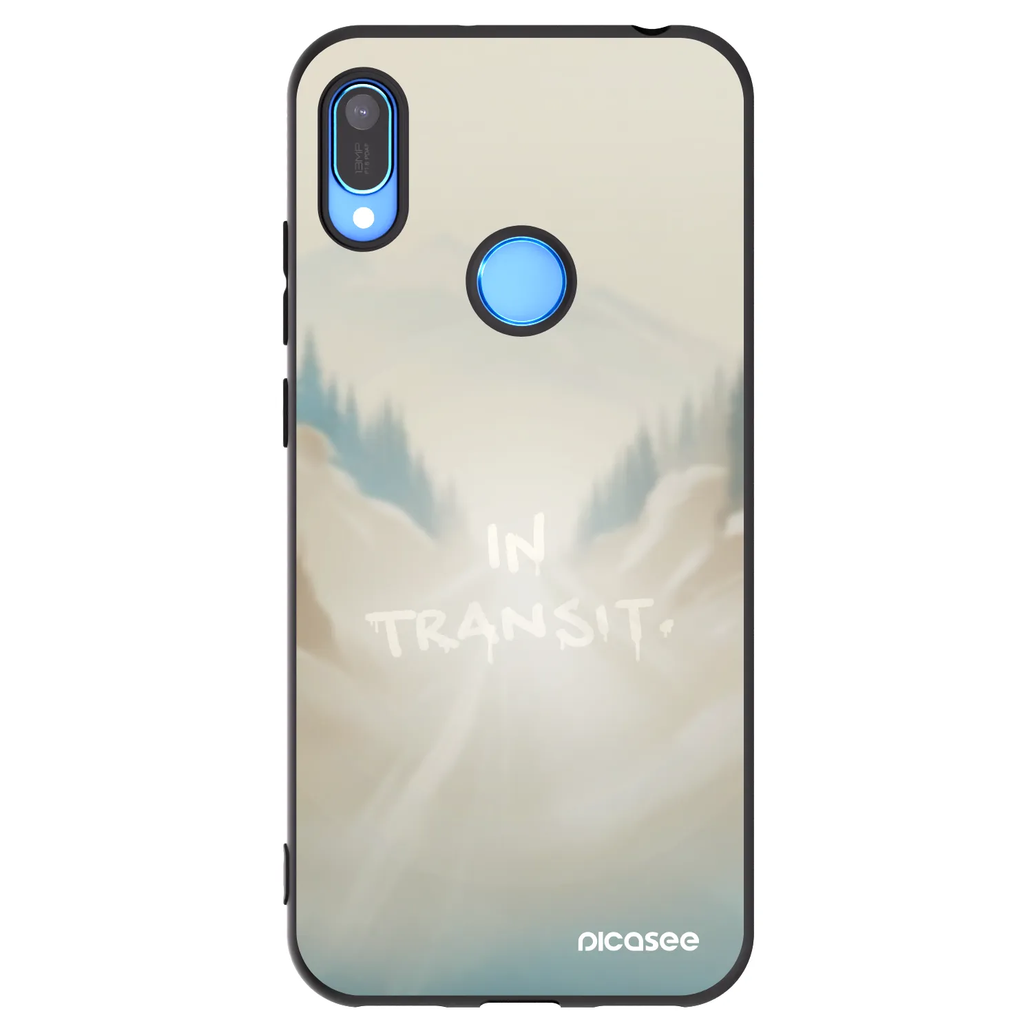 Picasee silikónový čierny obal pre Huawei Y6 2019 - IN TRANSIT