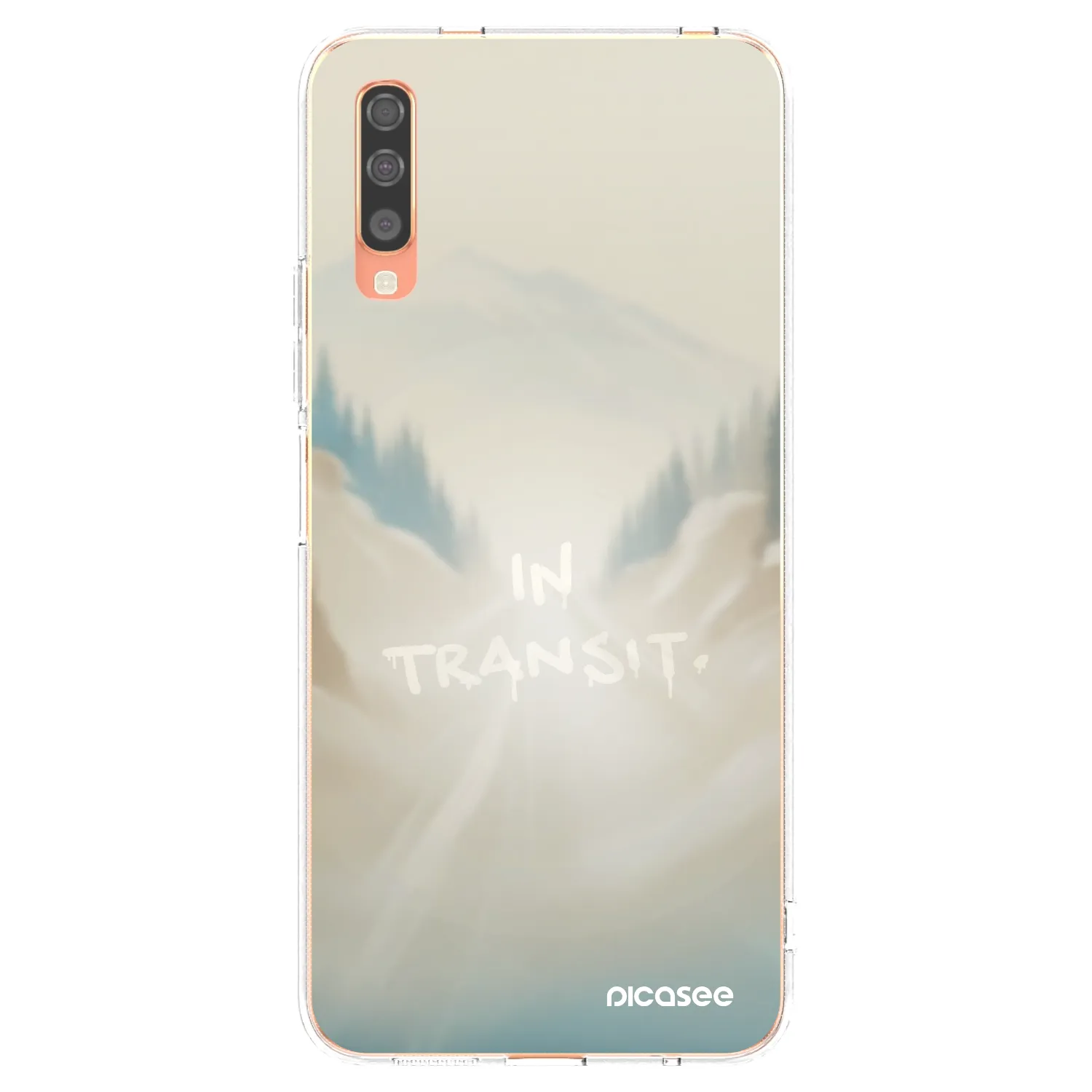 Picasee silikónový prehľadný obal pre Samsung Galaxy A70 A705F - IN TRANSIT