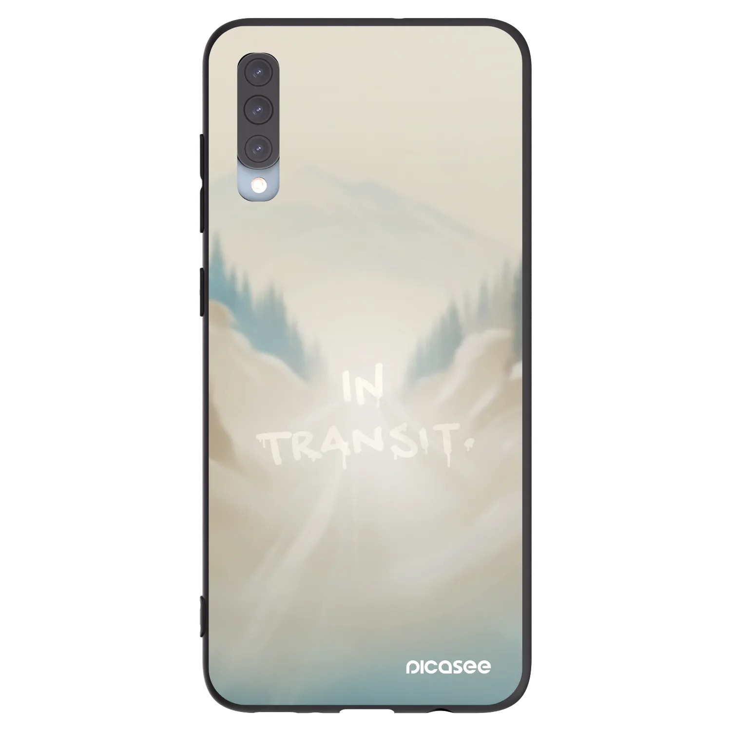Picasee silikónový čierny obal pre Samsung Galaxy A70 A705F - IN TRANSIT