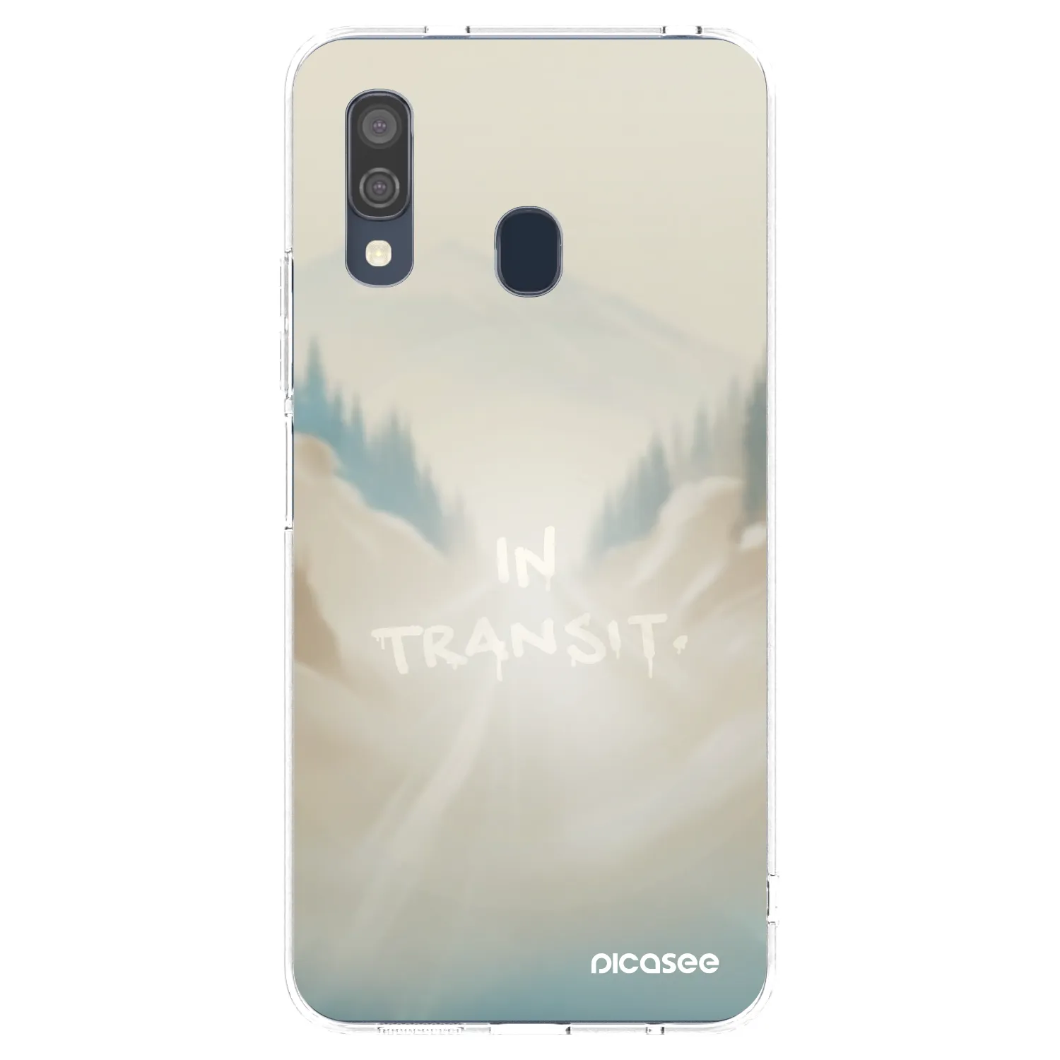 Picasee silikónový prehľadný obal pre Samsung Galaxy A40 A405F - IN TRANSIT