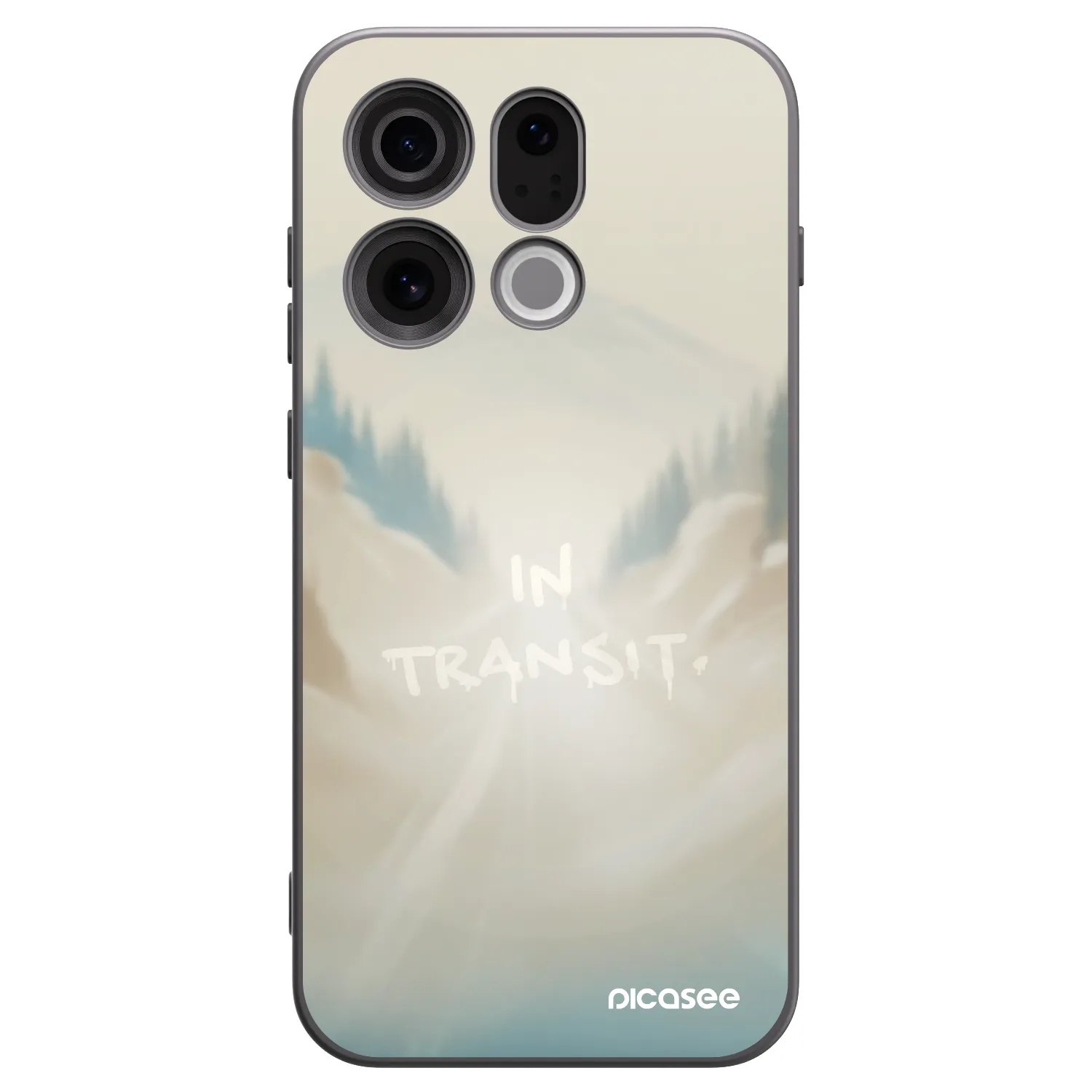 Picasee silikónový čierny obal pre OPPO Find X9 - IN TRANSIT