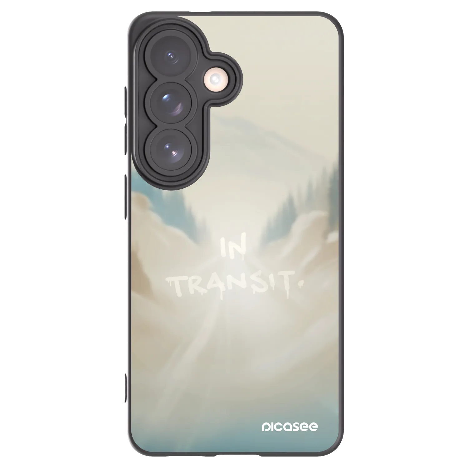 Picasee silikónový čierny obal pre Samsung Galaxy S26 - IN TRANSIT