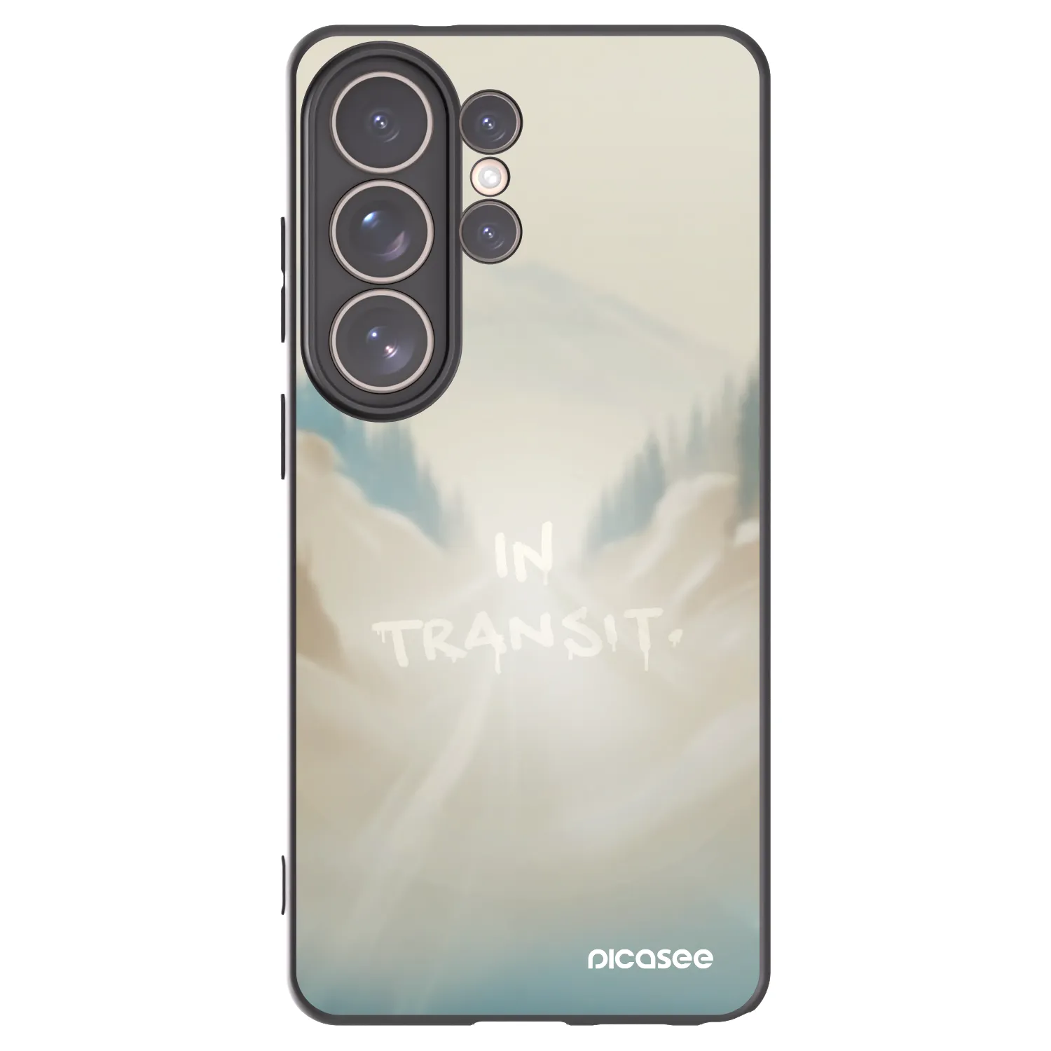 Picasee silikónový čierny obal pre Samsung Galaxy S26 Ultra - IN TRANSIT