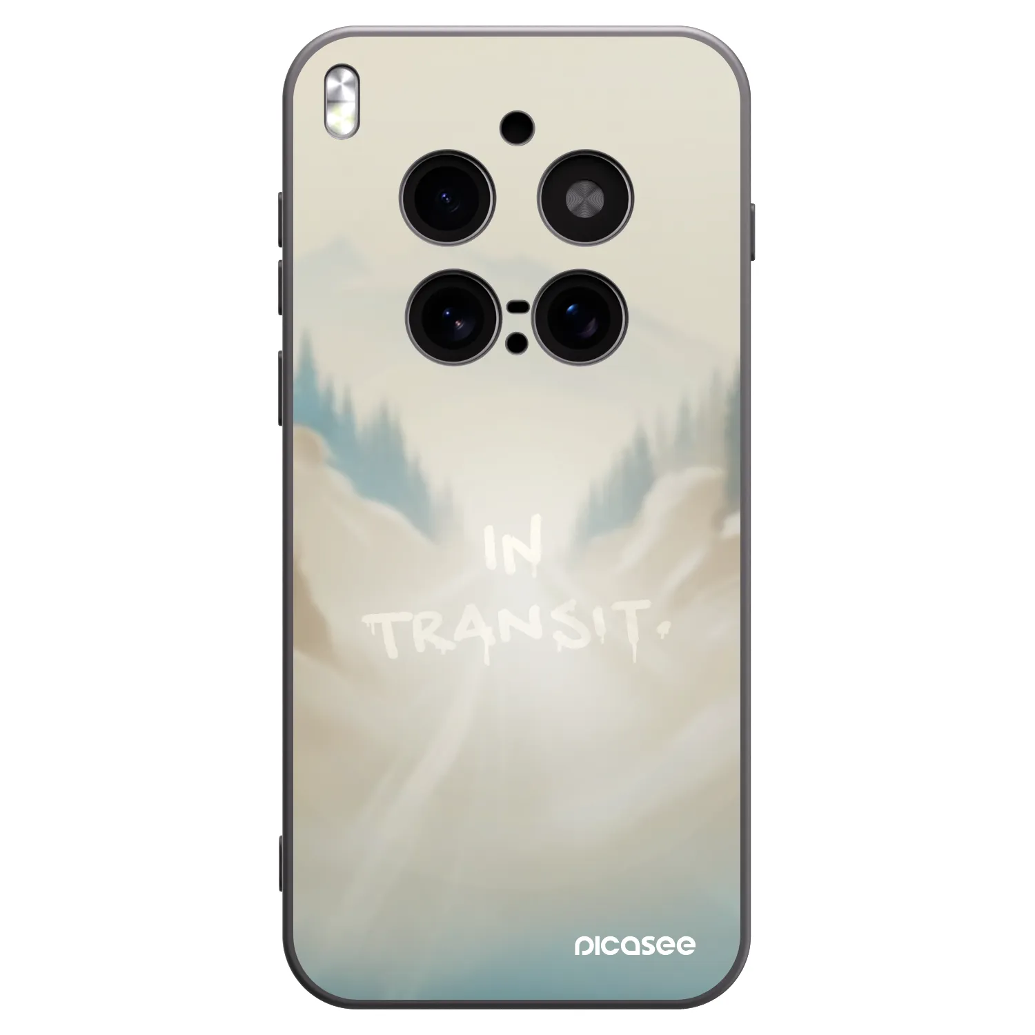 Picasee silikónový čierny obal pre Vivo X300 Pro - IN TRANSIT