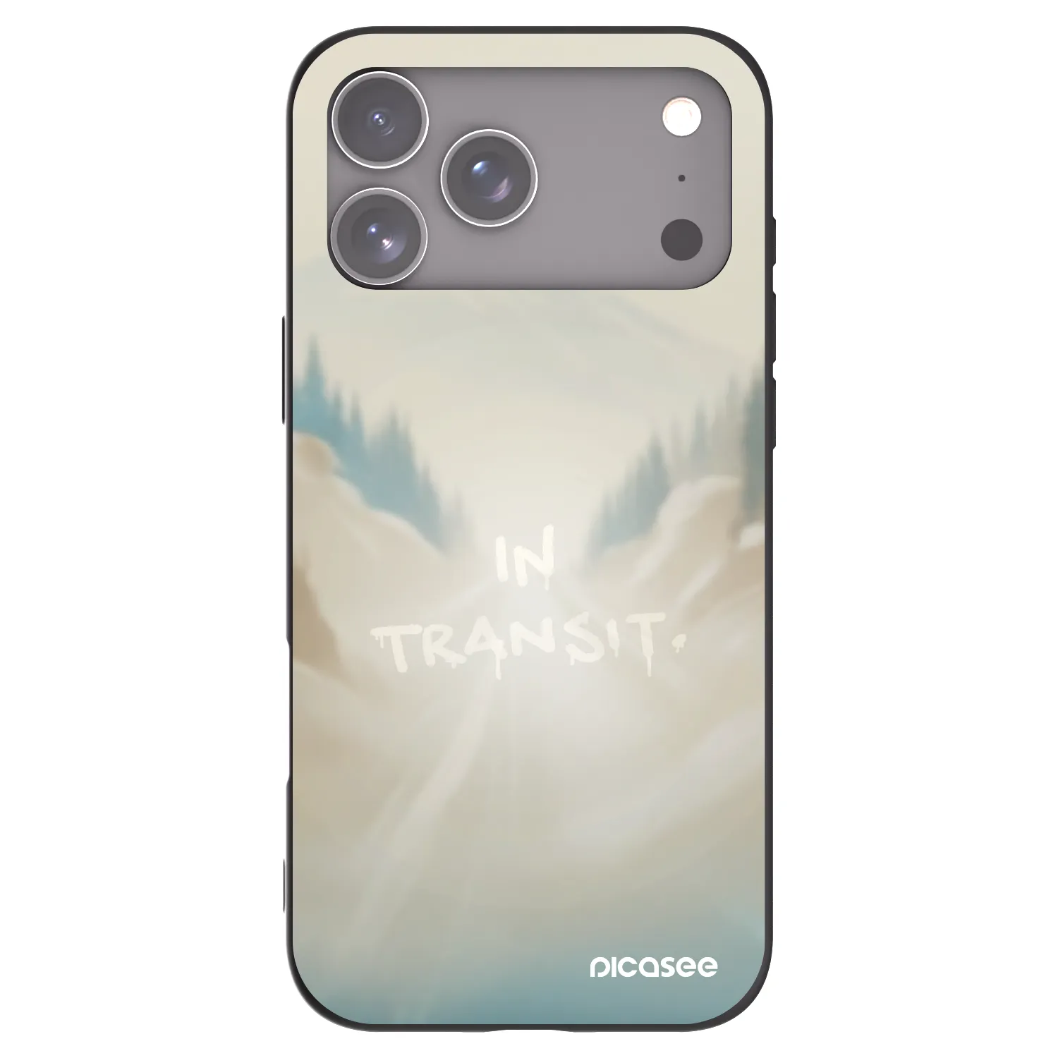 Picasee silikónový čierny obal pre Apple iPhone 18 Pro Max - IN TRANSIT