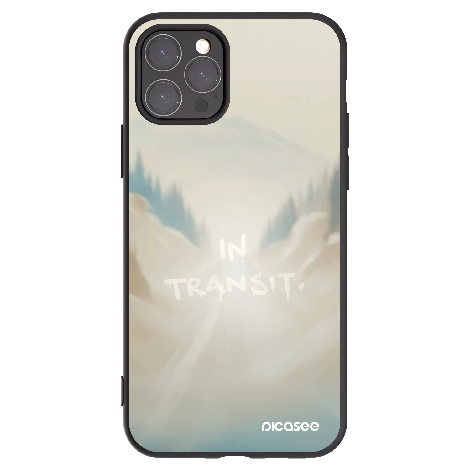 Picasee silikónový čierny obal pre Apple iPhone 11 Pro - IN TRANSIT