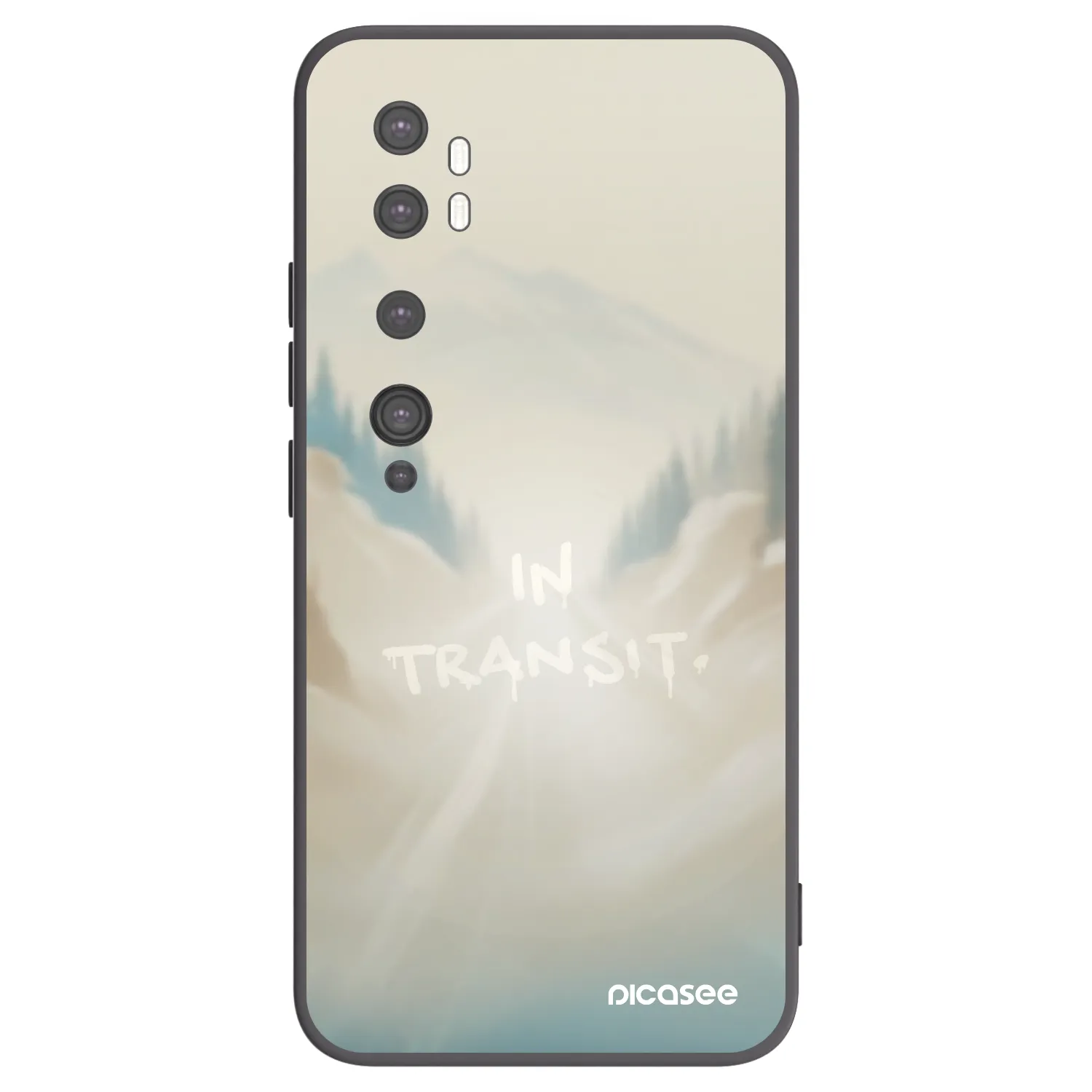Picasee silikónový čierny obal pre Xiaomi Mi Note 10 (Pro) - IN TRANSIT