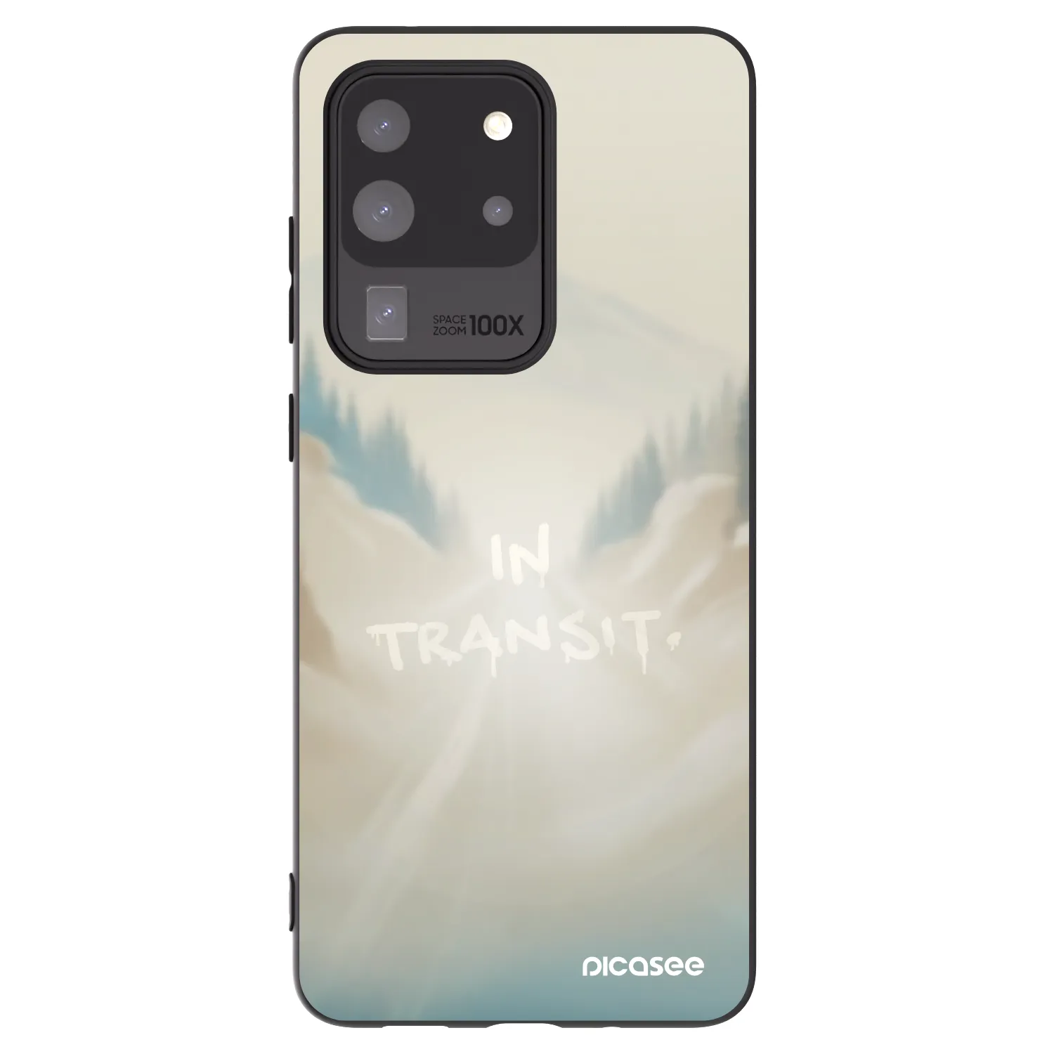 Picasee silikónový čierny obal pre Samsung Galaxy S20 Ultra 5G G988F - IN TRANSIT