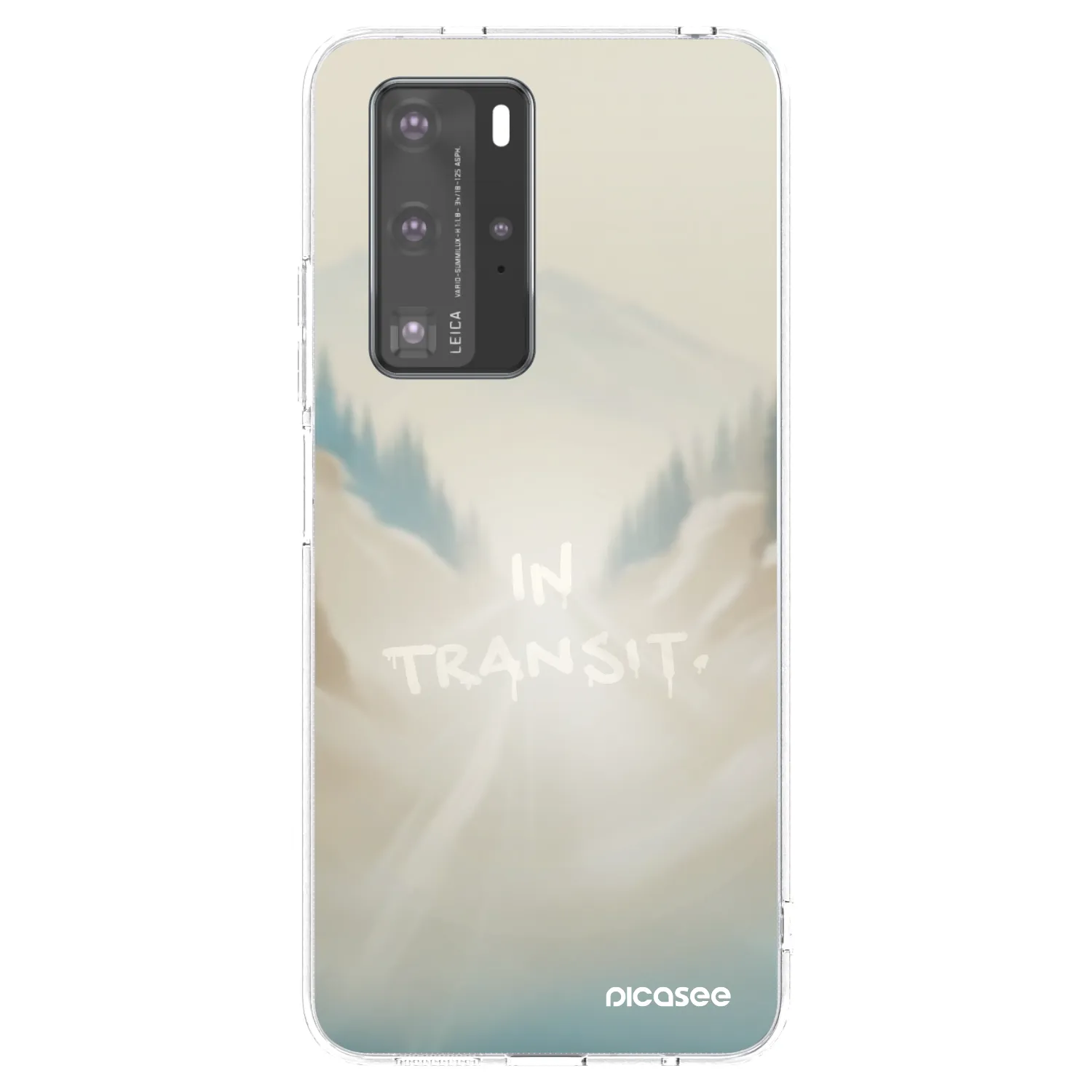 Picasee silikónový prehľadný obal pre Huawei P40 Pro - IN TRANSIT