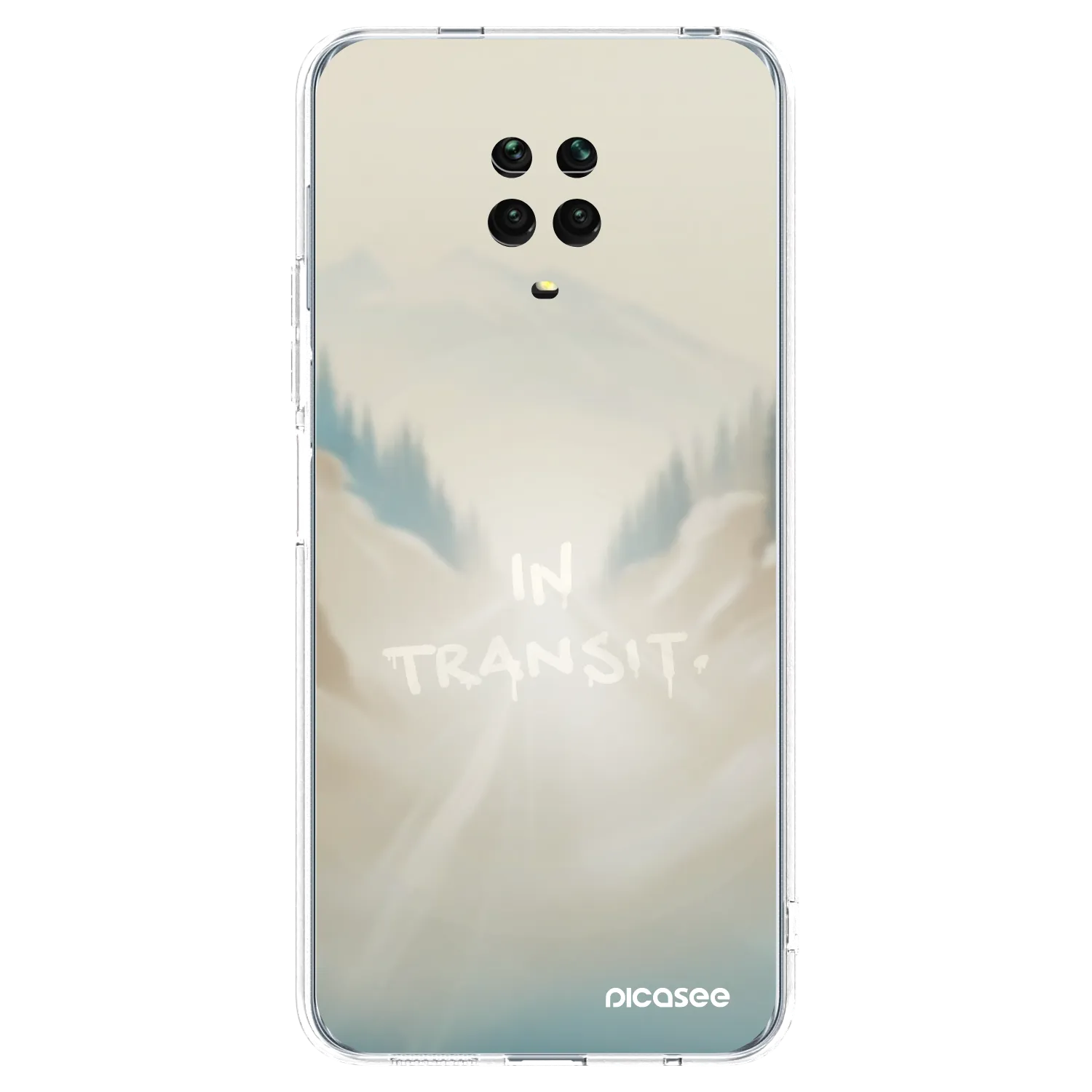 Picasee silikónový prehľadný obal pre Xiaomi Redmi Note 9S - IN TRANSIT