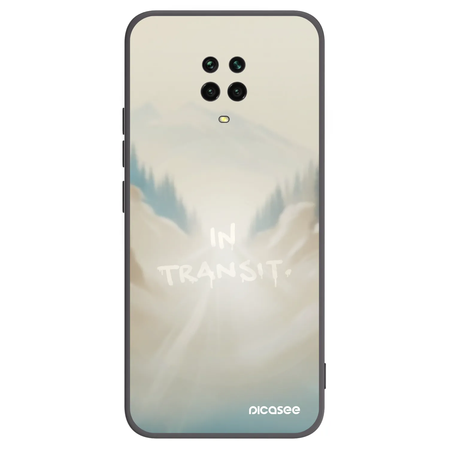 Picasee silikónový čierny obal pre Xiaomi Redmi Note 9S - IN TRANSIT