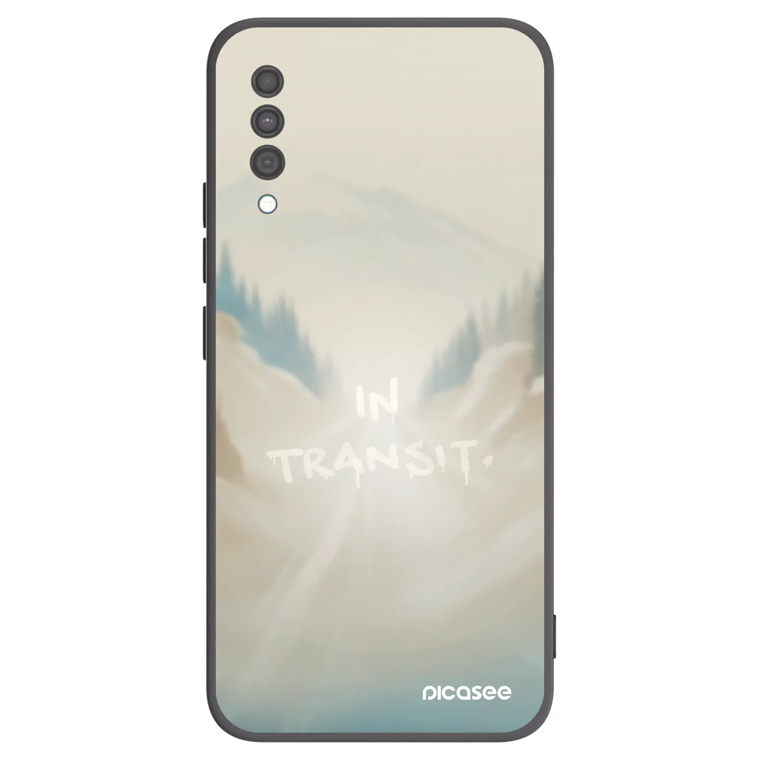 Picasee silikónový čierny obal pre Samsung Galaxy A30s A307F - IN TRANSIT