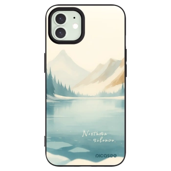 Picasee silikónový čierny obal pre Apple iPhone 12 - NOTHERN SILENCE