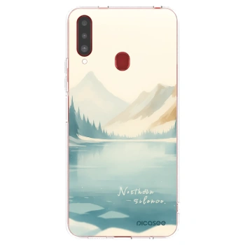 Picasee silikónový prehľadný obal pre Samsung Galaxy A20s - NOTHERN SILENCE