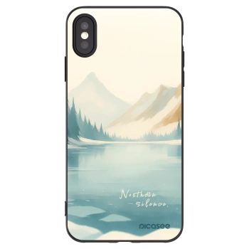 Picasee silikónový čierny obal pre Apple iPhone XS Max - NOTHERN SILENCE