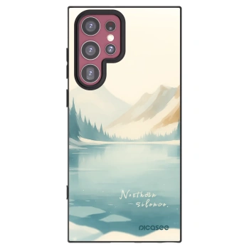 Picasee silikónový čierny obal pre Samsung Galaxy S22 Ultra 5G - NOTHERN SILENCE