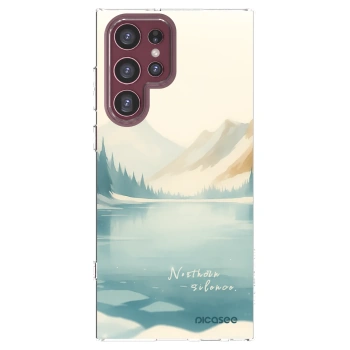 Picasee silikónový prehľadný obal pre Samsung Galaxy S22 Ultra 5G - NOTHERN SILENCE