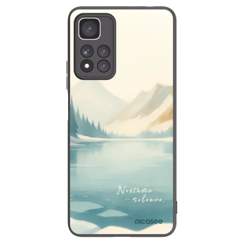 Picasee silikónový čierny obal pre Xiaomi Redmi Note 11 Pro+ 5G - NOTHERN SILENCE