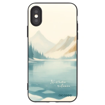 Picasee silikónový čierny obal pre Apple iPhone X/XS - NOTHERN SILENCE