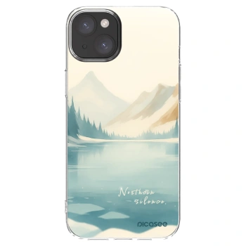 Picasee silikónový prehľadný obal pre Apple iPhone 15 Plus - NOTHERN SILENCE