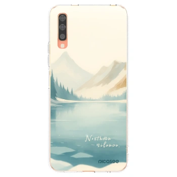 Picasee silikónový prehľadný obal pre Samsung Galaxy A70 A705F - NOTHERN SILENCE