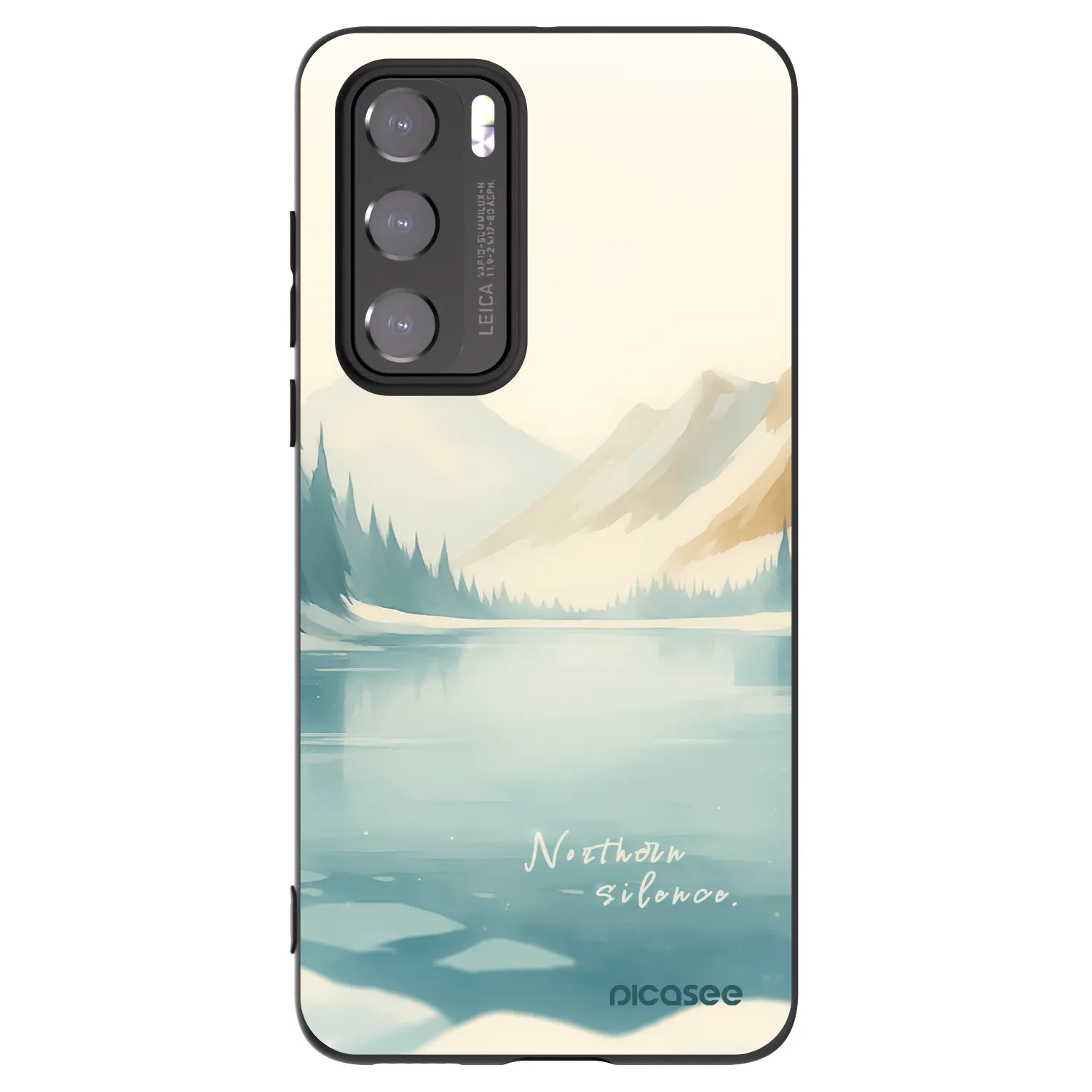 Picasee silikónový čierny obal pre Huawei P40 - NOTHERN SILENCE
