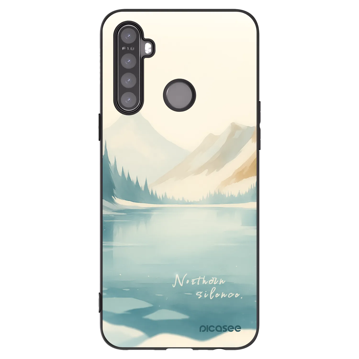 Picasee silikónový čierny obal pre Realme 5 - NOTHERN SILENCE