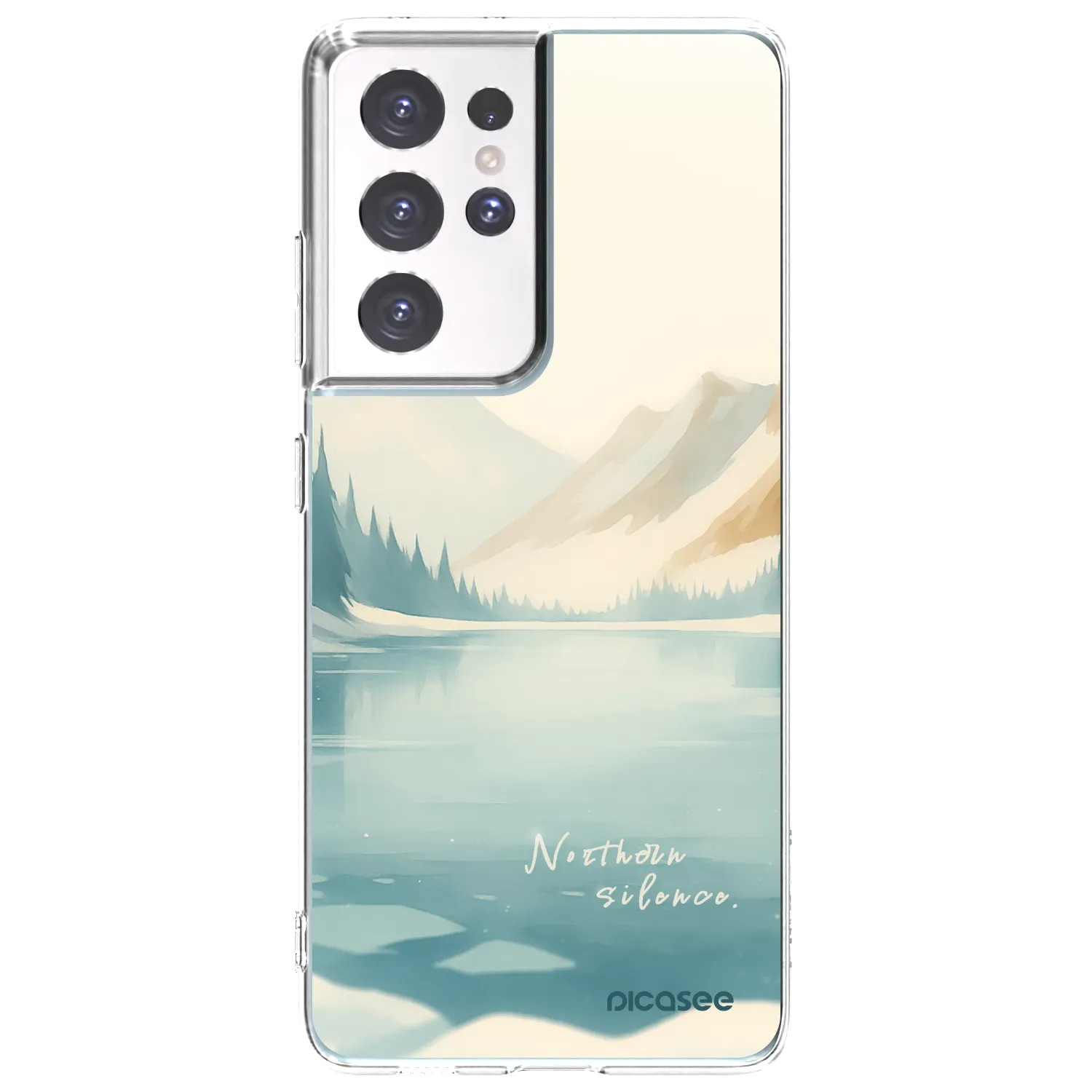 Picasee silikónový prehľadný obal pre Samsung Galaxy S21 Ultra 5G G998B - NOTHERN SILENCE