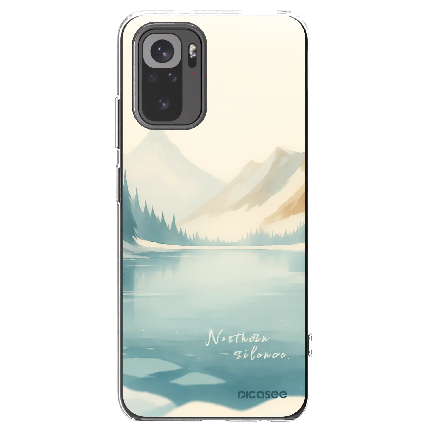 Picasee silikónový prehľadný obal pre Xiaomi Redmi Note 10 - NOTHERN SILENCE