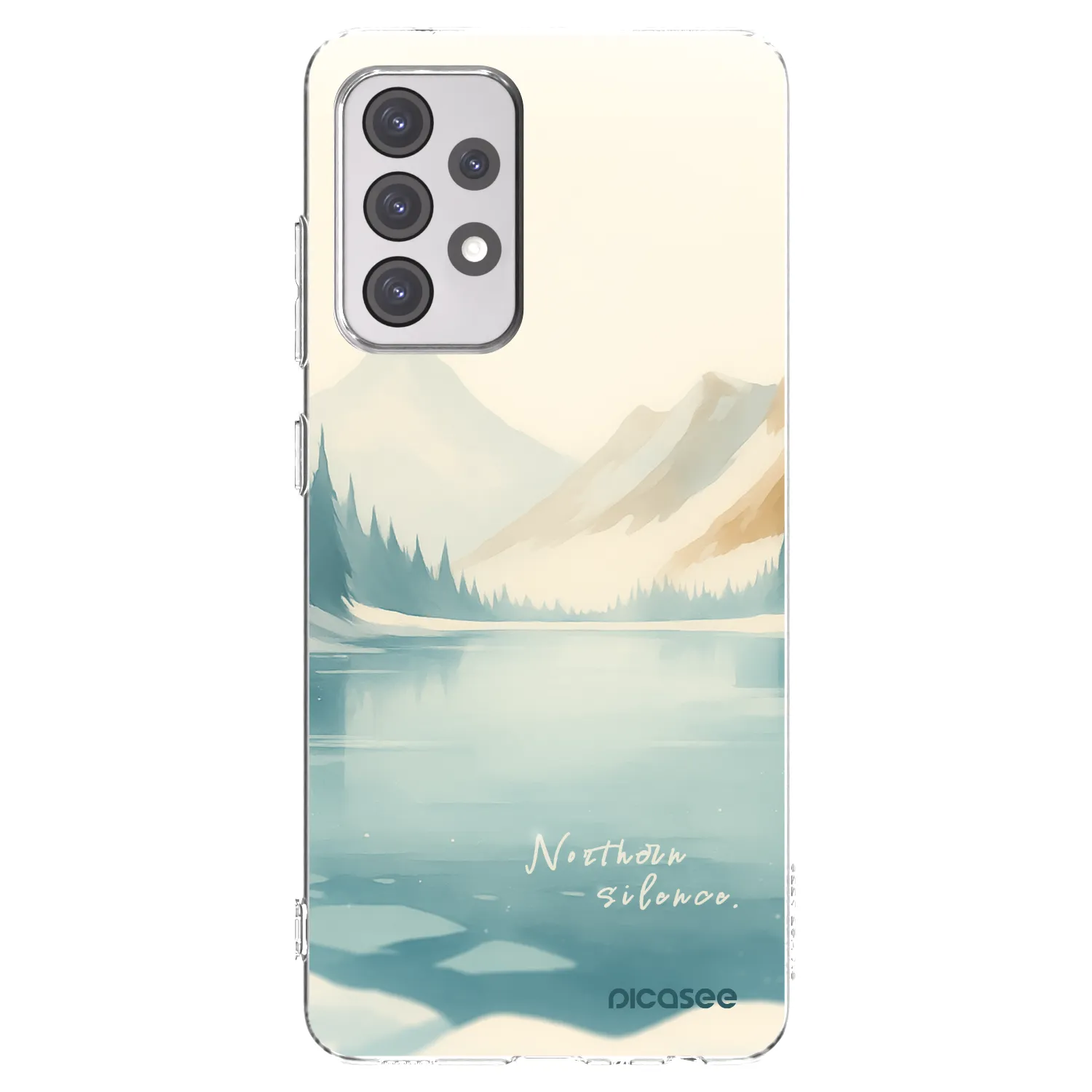 Picasee silikónový prehľadný obal pre Samsung Galaxy A52 5G A525F - NOTHERN SILENCE