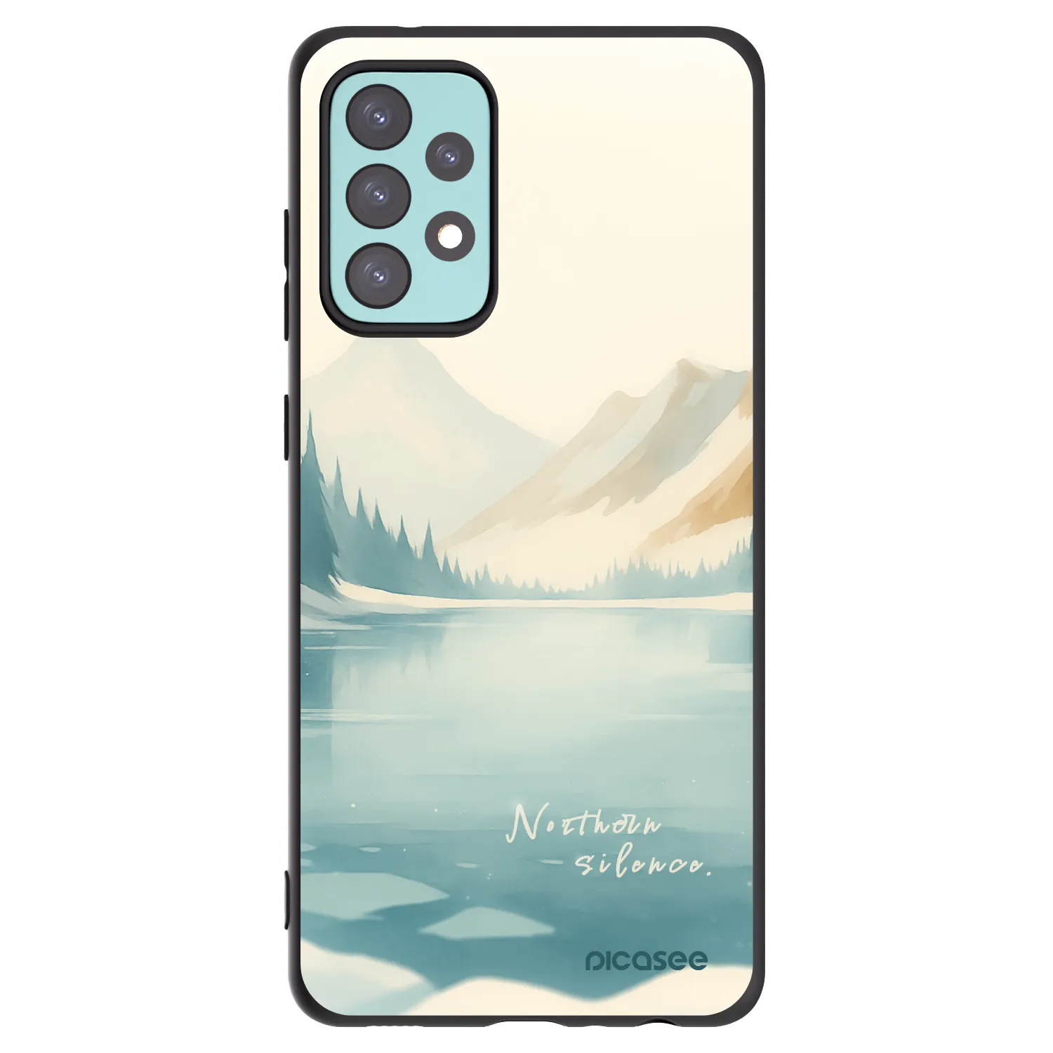 Picasee silikónový čierny obal pre Samsung Galaxy A72 A725F - NOTHERN SILENCE