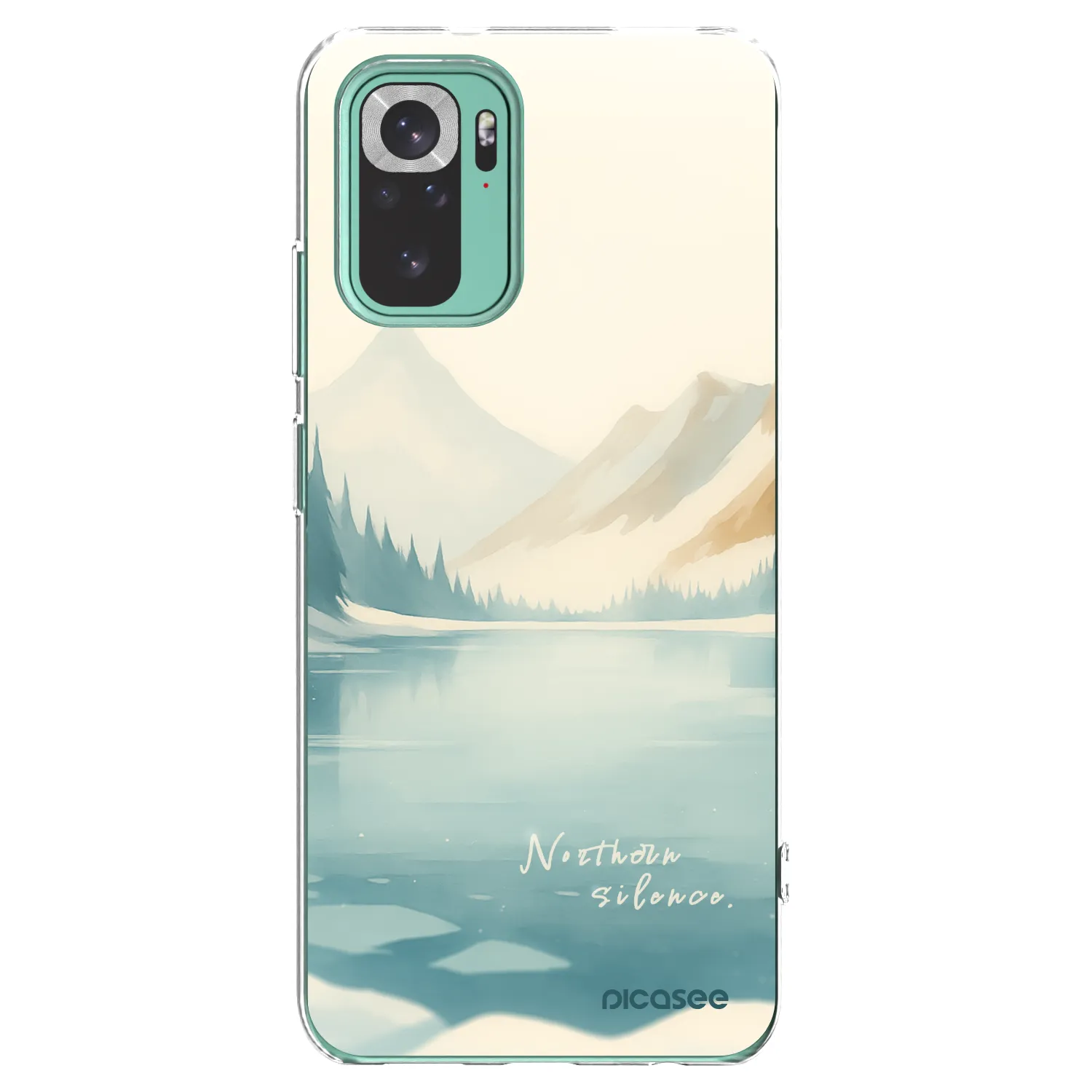 Picasee silikónový prehľadný obal pre Xiaomi Redmi Note 10 Pro - NOTHERN SILENCE