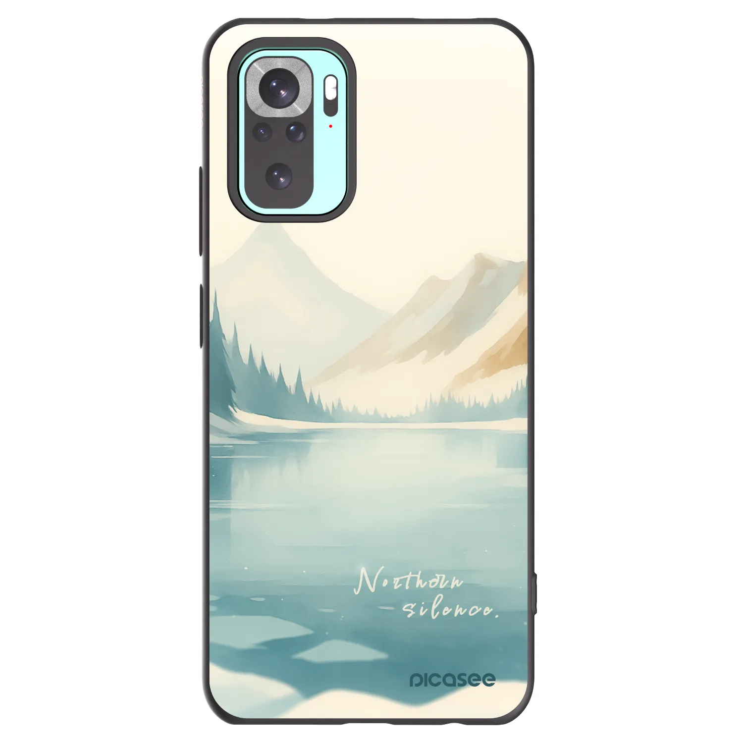Picasee silikónový čierny obal pre Xiaomi Redmi Note 10 Pro - NOTHERN SILENCE