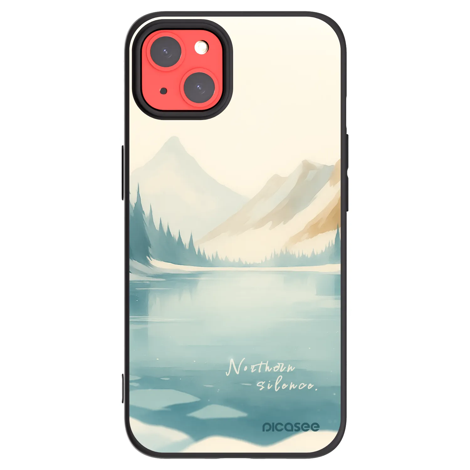 Picasee silikónový čierny obal pre Apple iPhone 13 - NOTHERN SILENCE